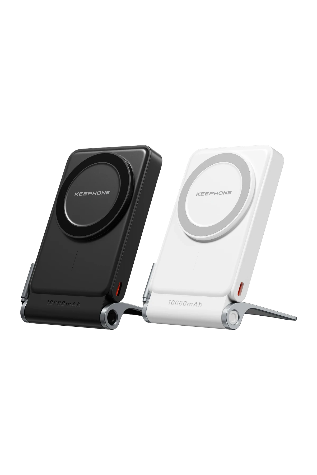 Keephone PB45 Hotta 10.000 mAh 22.5W Dahili Type-C Kablolu 15W Kablosuz Şarj Destekli Standlı PD Magsafe Powerbank