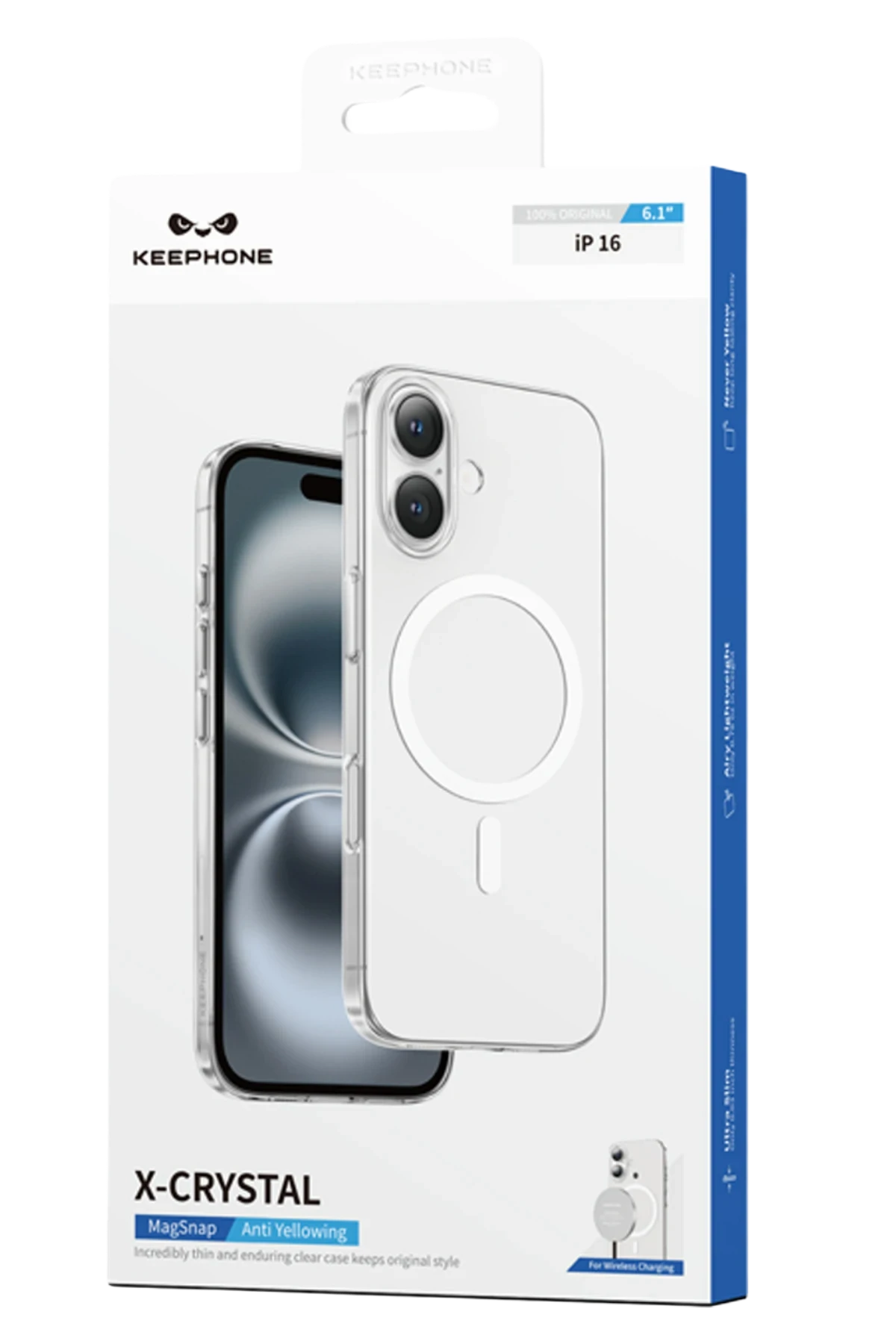 Keephone iPhone 16 X-Crystal Slim Magsafe Kılıf