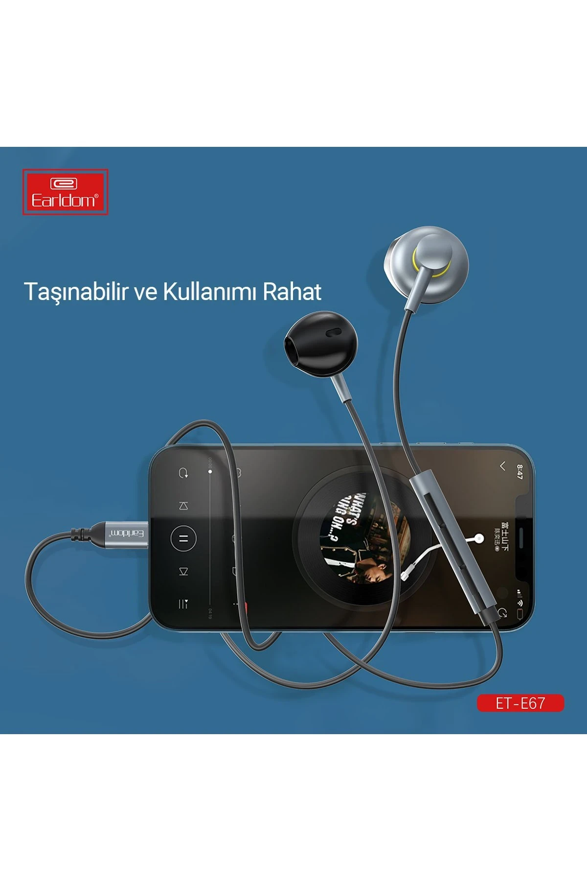 Earldom E67 Lightning Kablolu Kulaklık