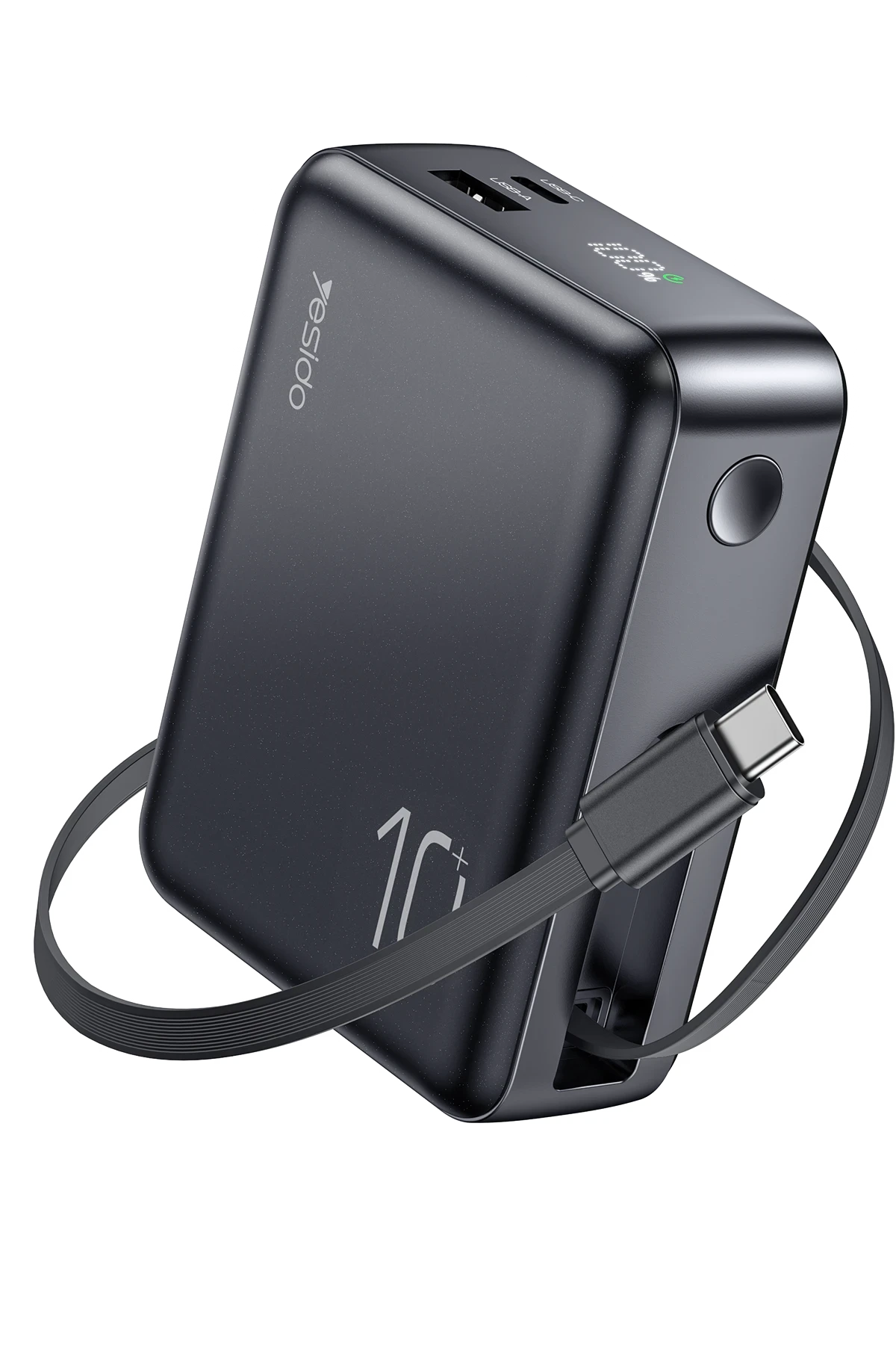 Yesido YP70 Dijital Göstergeli 10.000 mAh 3in1 22.5W PD Hızlı Şarj Powerbank