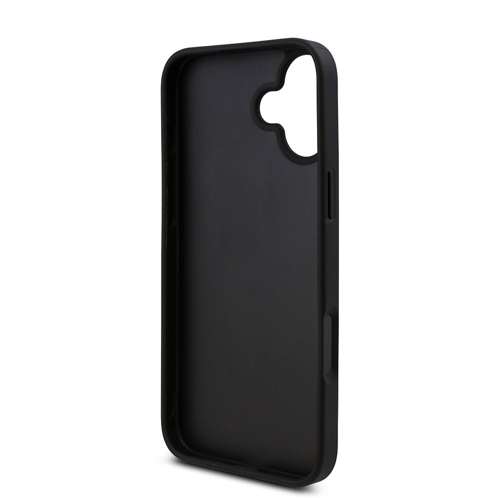 Apple iPhone 16 Kılıf Guess Orjinal Lisanslı Taşlı Arka Yüzey Üçgen Logolu Kapak