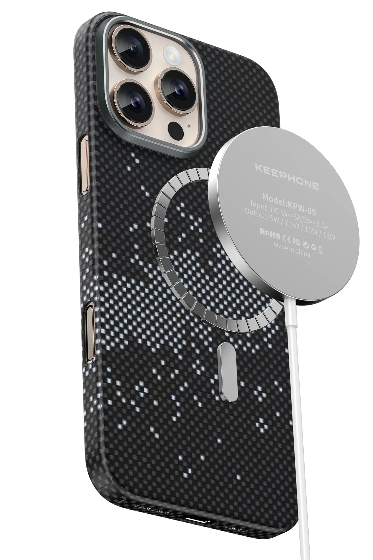 Keephone iPhone 16 Pro Kevlar Seanova Magsafe Kılıf