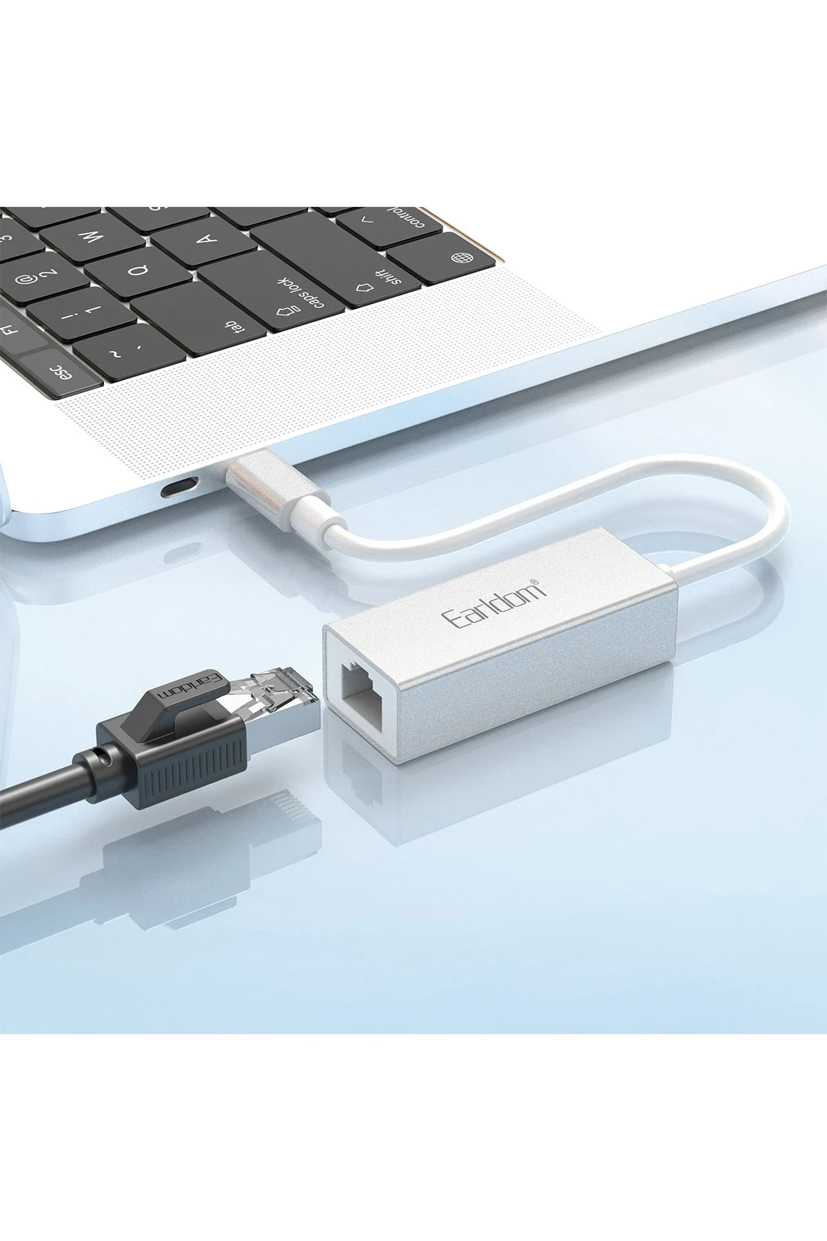 Earldom NW5C 100 Mpbs Type-C to RJ45 Ethernet Network Dönüştürücü