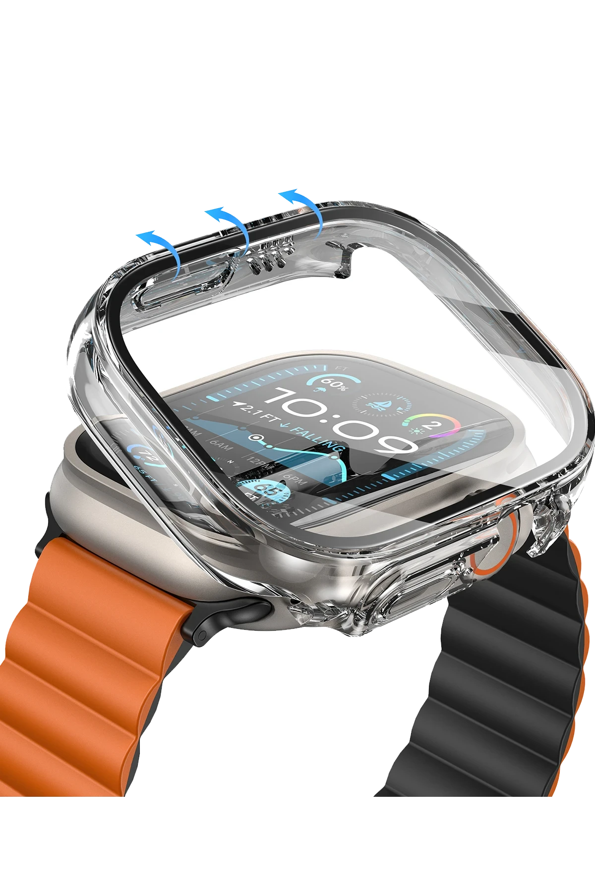 Keephone Watch Ultra 49mm Air Armor Camlı Kasa Ekran Koruyucu