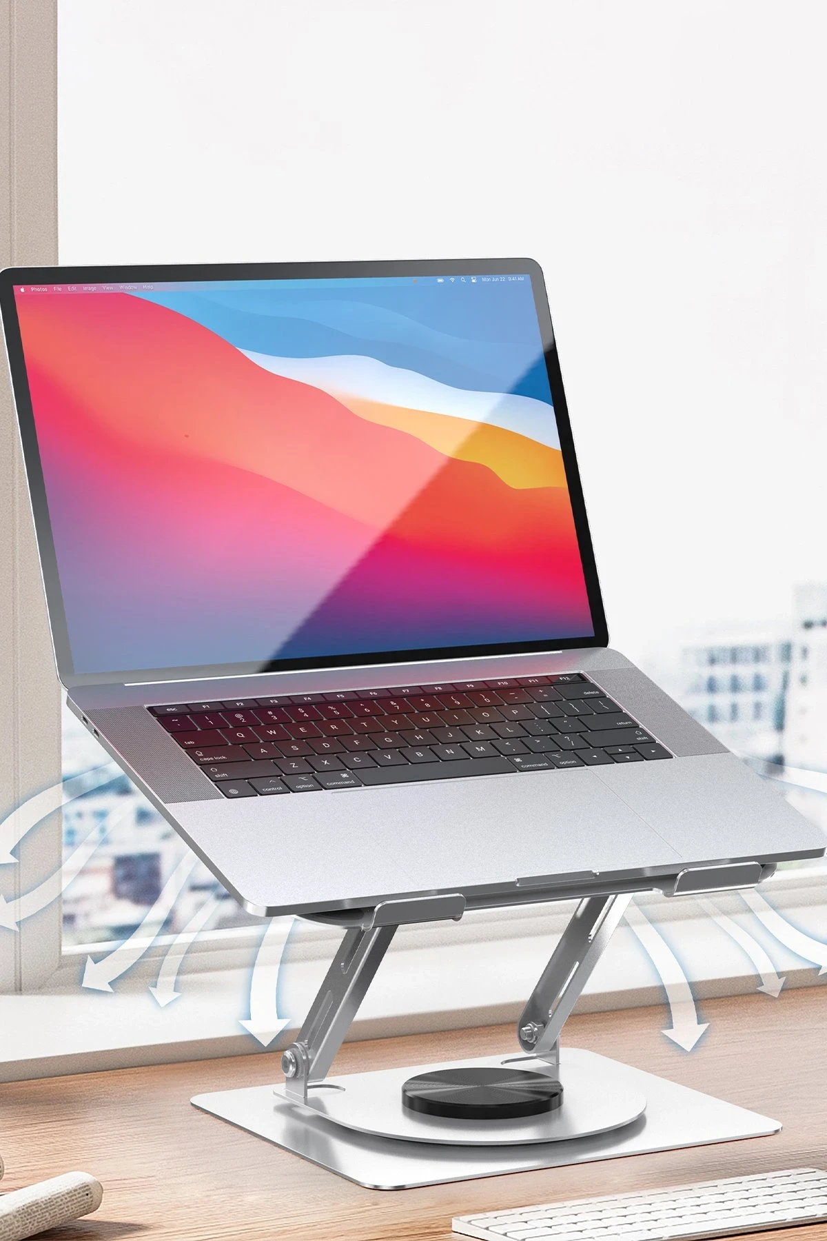 Earldom EH257 360 Derece Ayarlanabilir Metal Laptop Standı