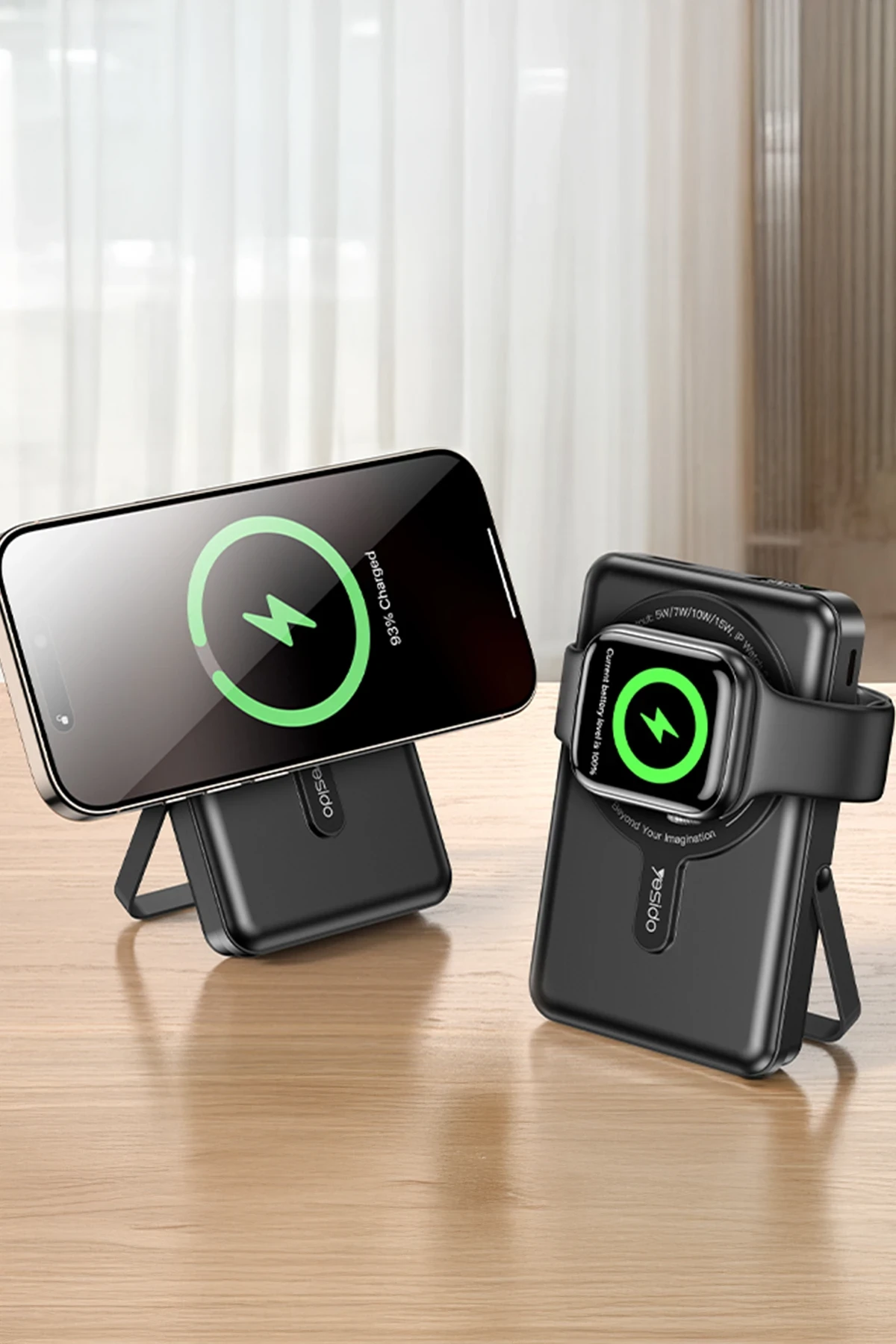 Yesido YP72 Dijital Göstergeli 10.000 mAh Kablosuz Magsafe Powerbank