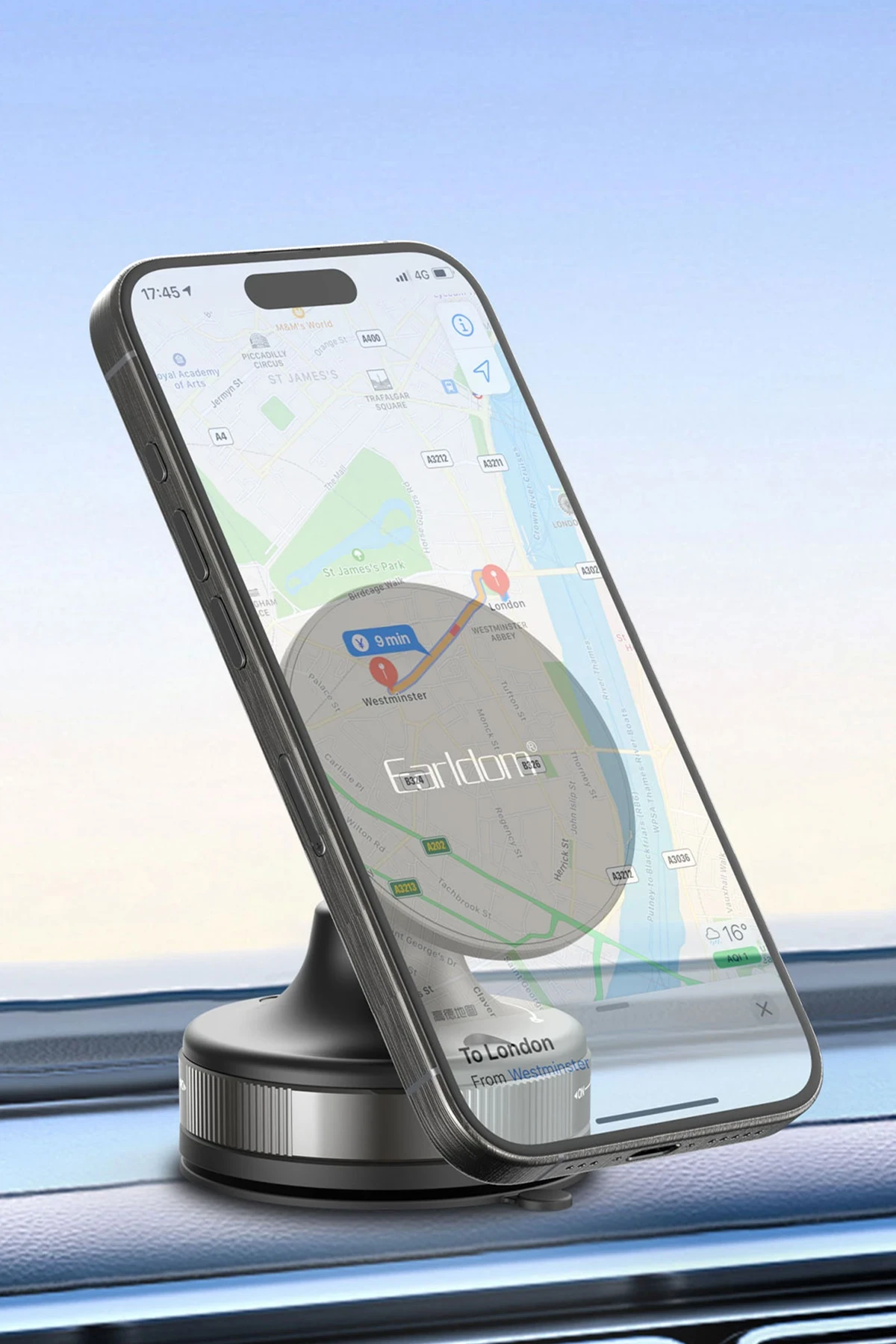 Earldom EH317 Ayarlanabilir Vantuzlu Manyetik Universal Telefon Tutucu