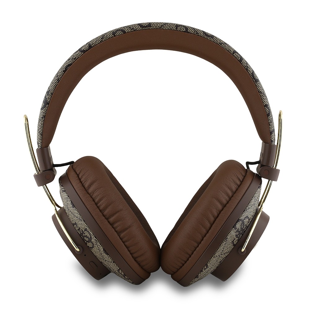 Guess Orjinal Lisanslı PU 4G Desenli Büyük Metal Logolu Kulak Üstü Bluetooth Kulaklık