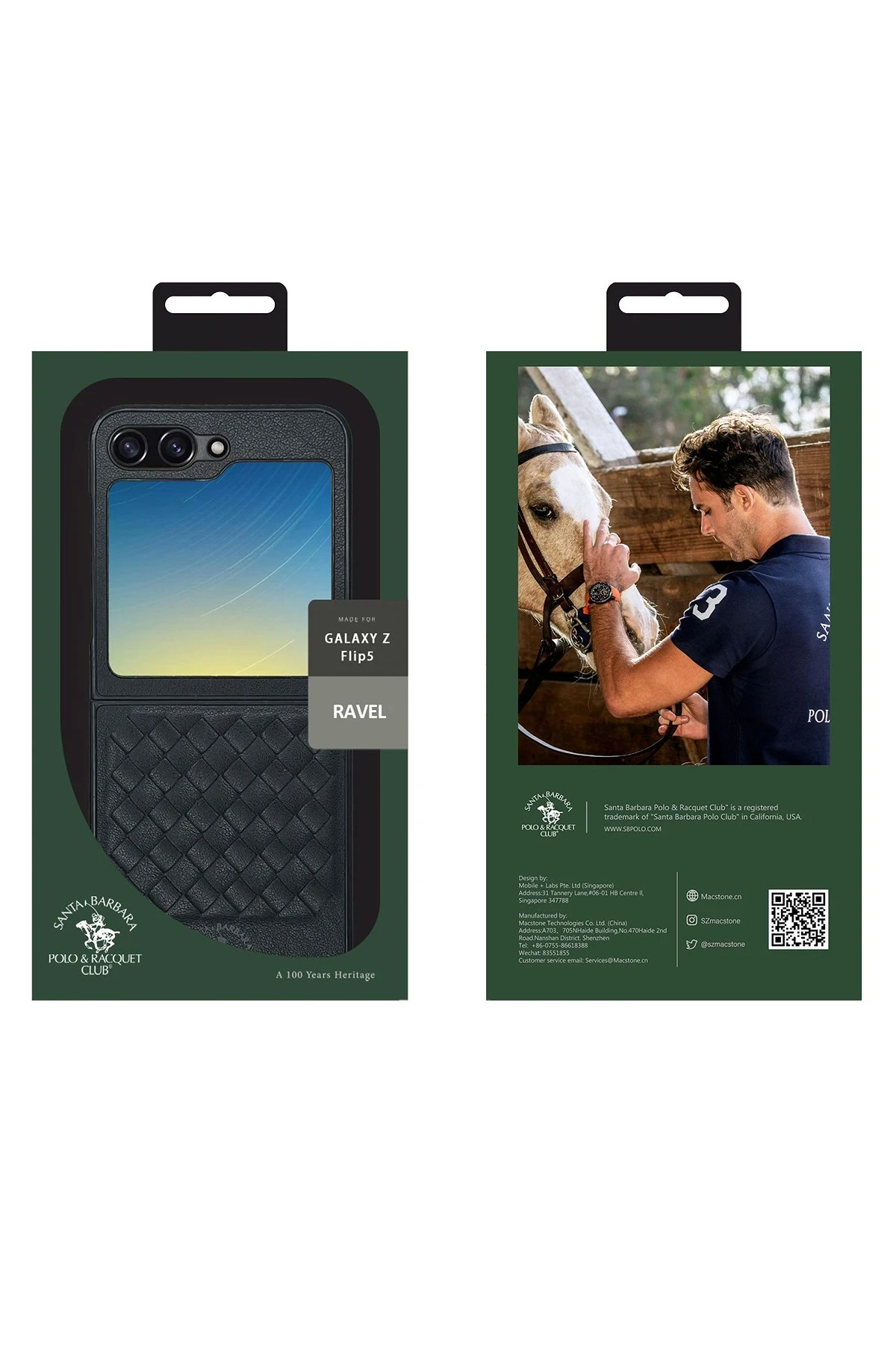 Santa Barbara Polo Racquet Club Samsung Galaxy Z Flip 5 Ravel Deri Kapak