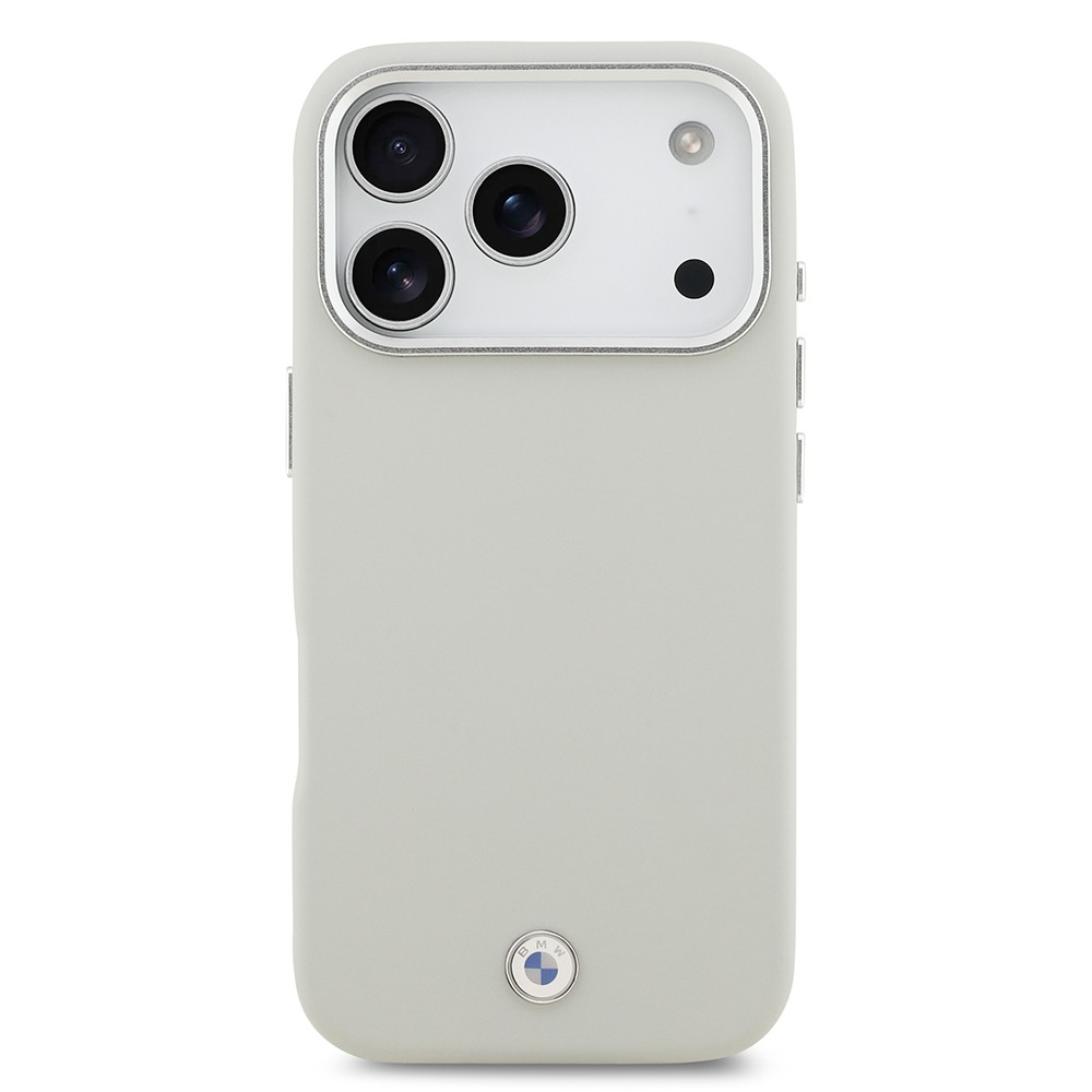 Apple iPhone 17 Pro Kılıf BMW Orjinal Lisanslı M-safe Şarj Özellikli Metal Logolu Tam Kaplama Deri Kapak