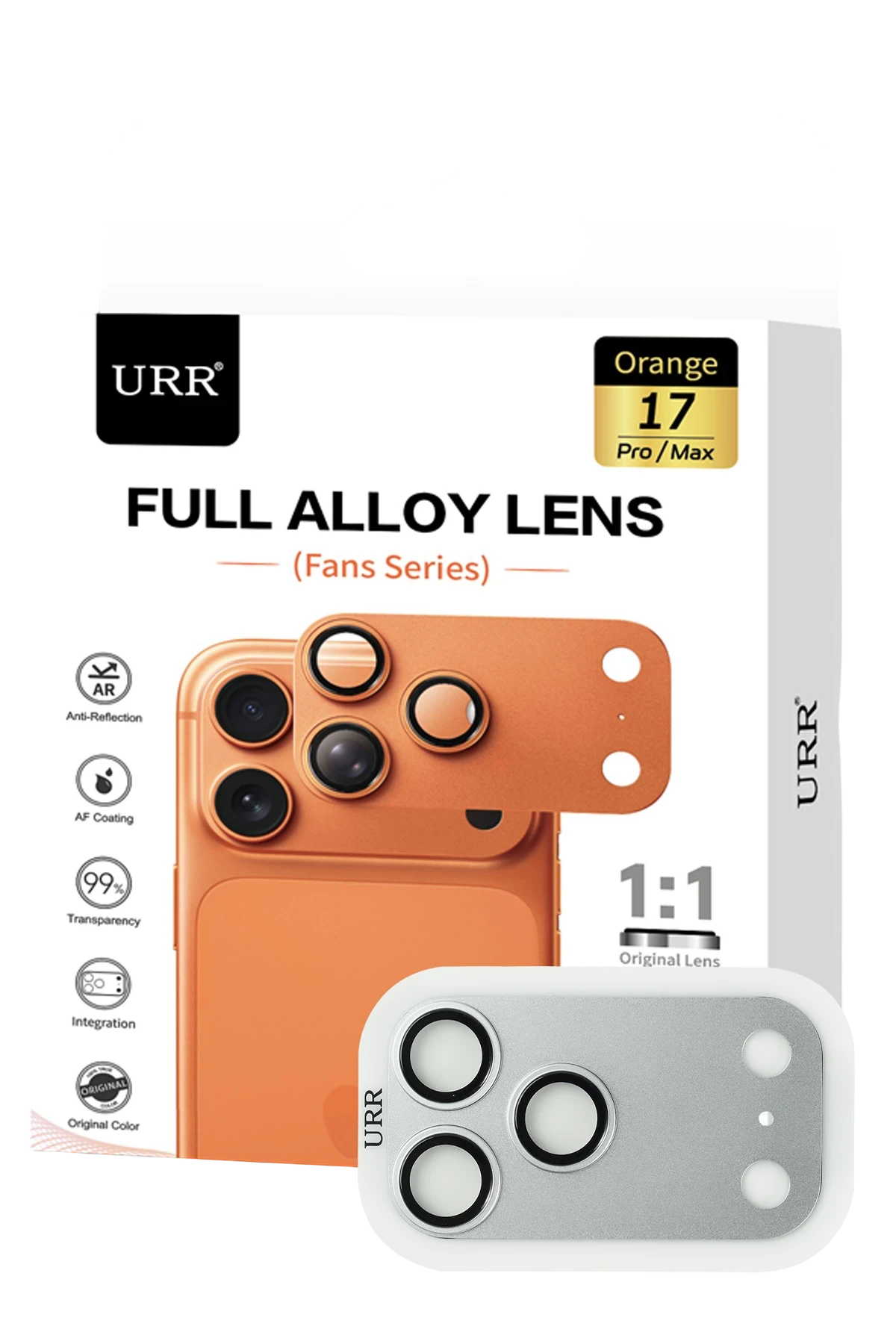 URR Apple iPhone 17 Pro Max Fans Series Full Alloy Kamera Lens Koruyucu
