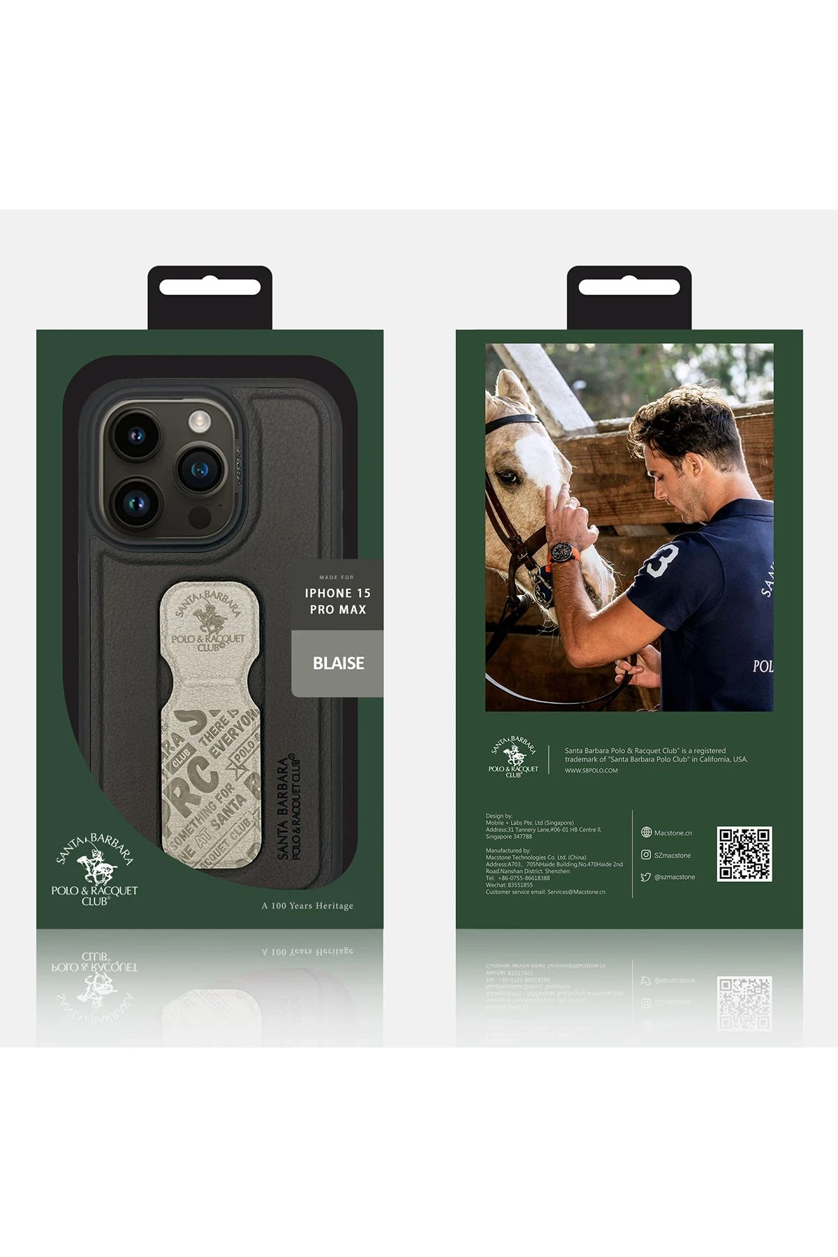 Santa Barbara Polo Racquet Club iPhone 15 Blaise Stand Kapak