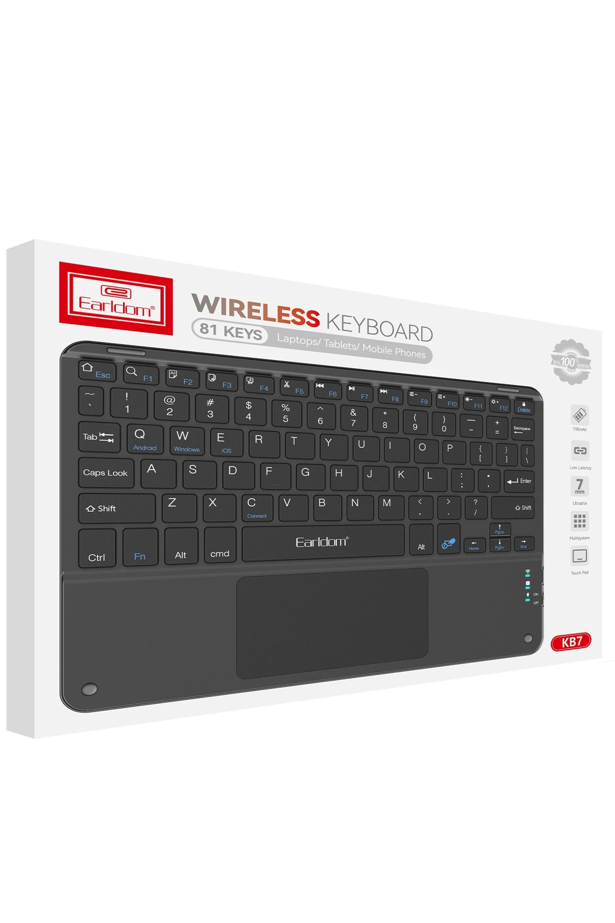 Earldom KB7 Universal Kablosuz Klavye