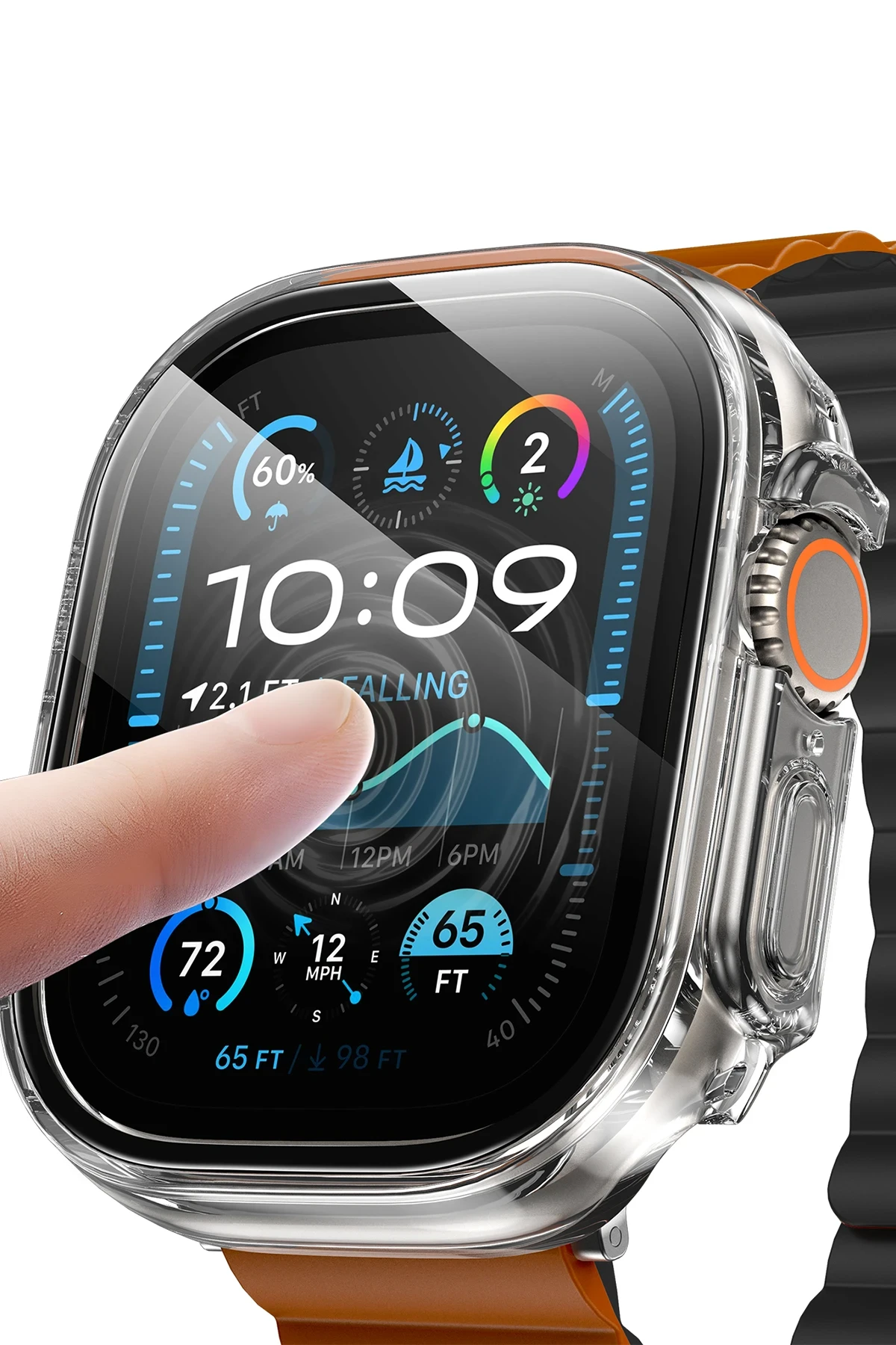 Keephone Watch 42mm Air Armor Camlı Kasa Ekran Koruyucu