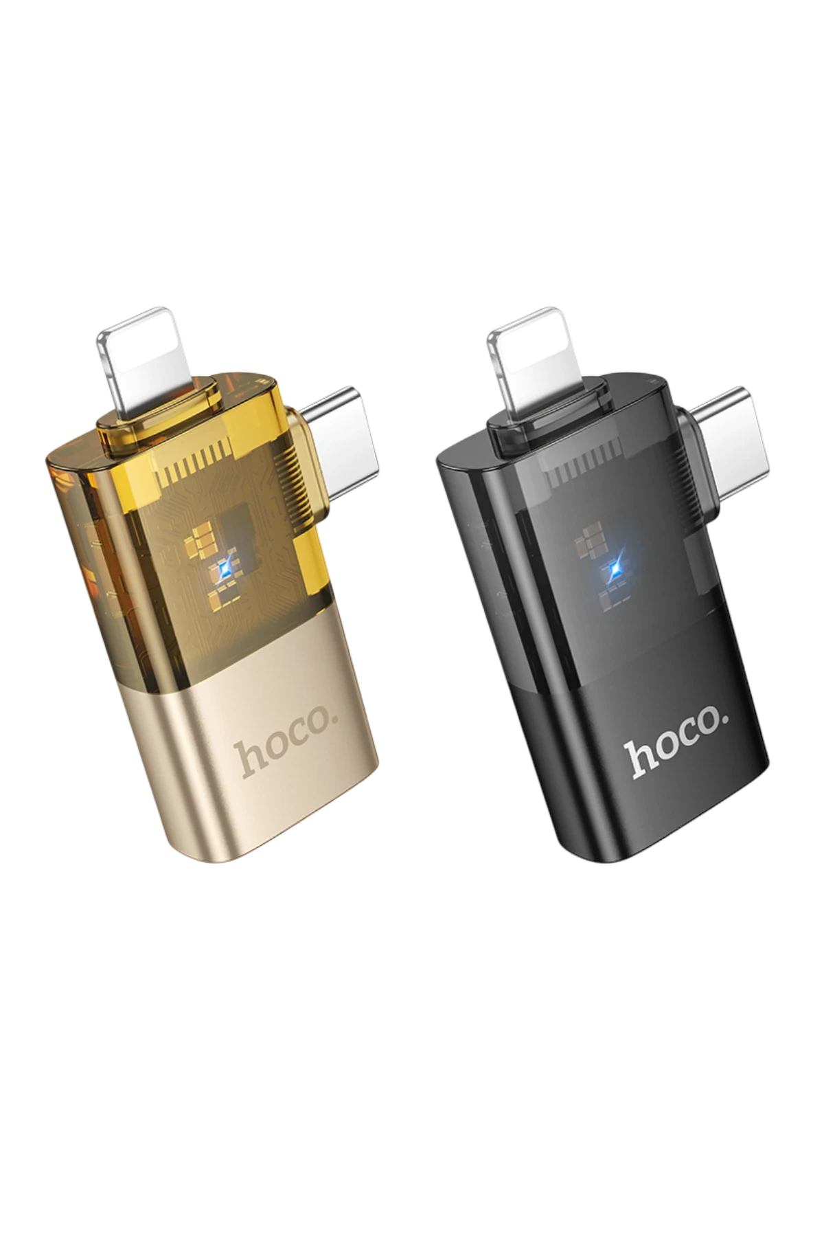 Hoco. UA36E 2in1 Tak Çalıştır Lightning ve Type-C to USB 3.0 Dönüştürücü