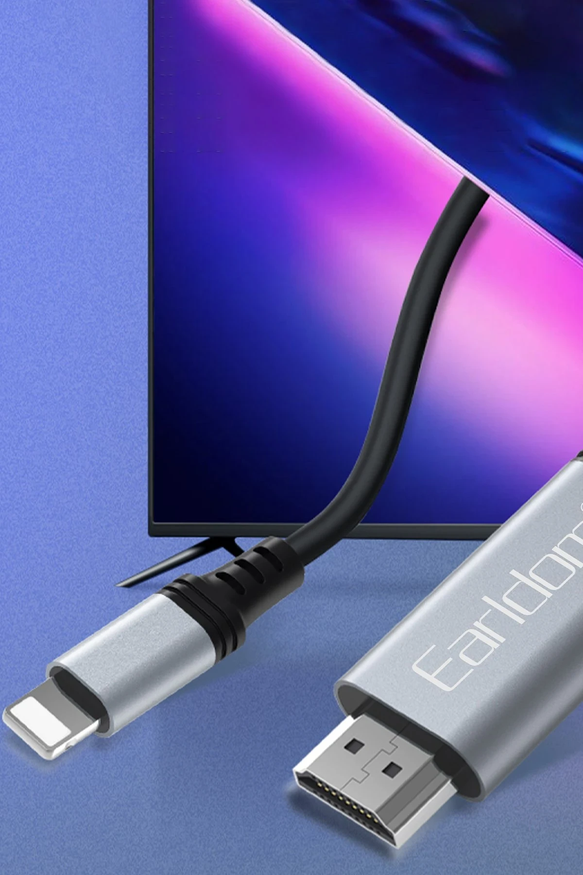 Earldom W35 2K 2M Tak Çalıştır Lightning to HDMI Dönüştürücü