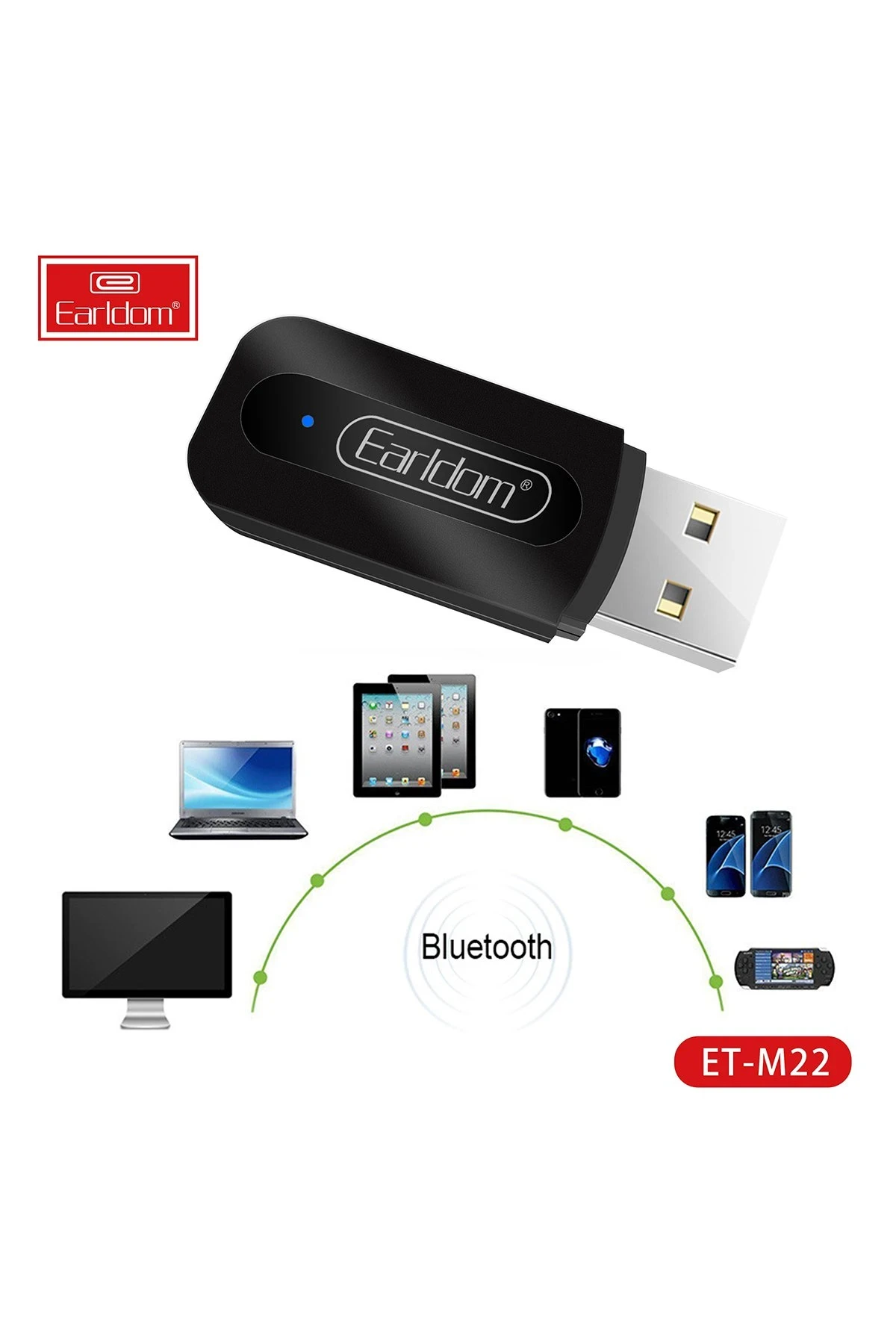 Earldom M22 Bluetooth 5.0 Usb Aux Dönüştürücü