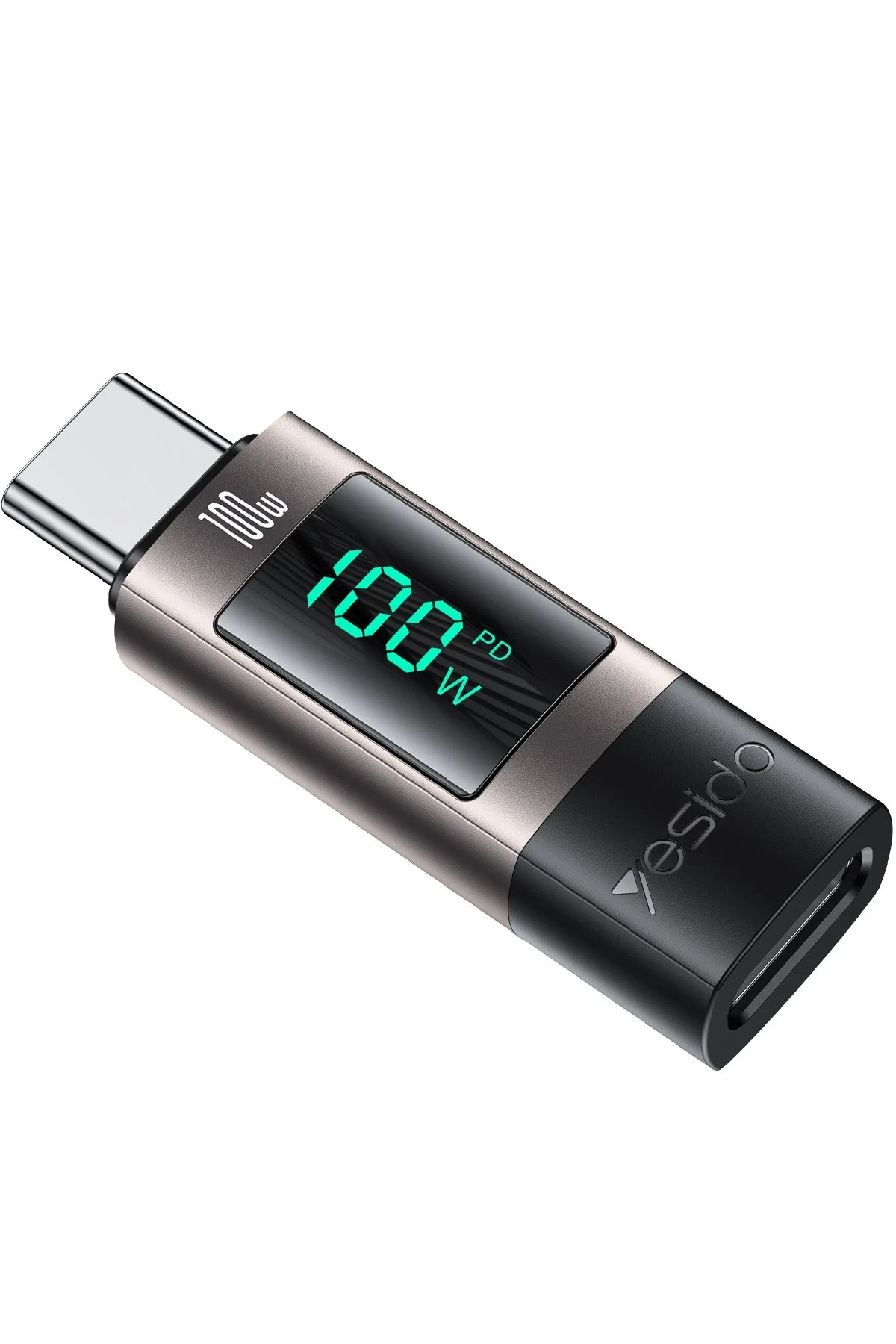 Yesido GS24 Type-C to Type-C 100W Dijital Ekranlı Dönüştürücü