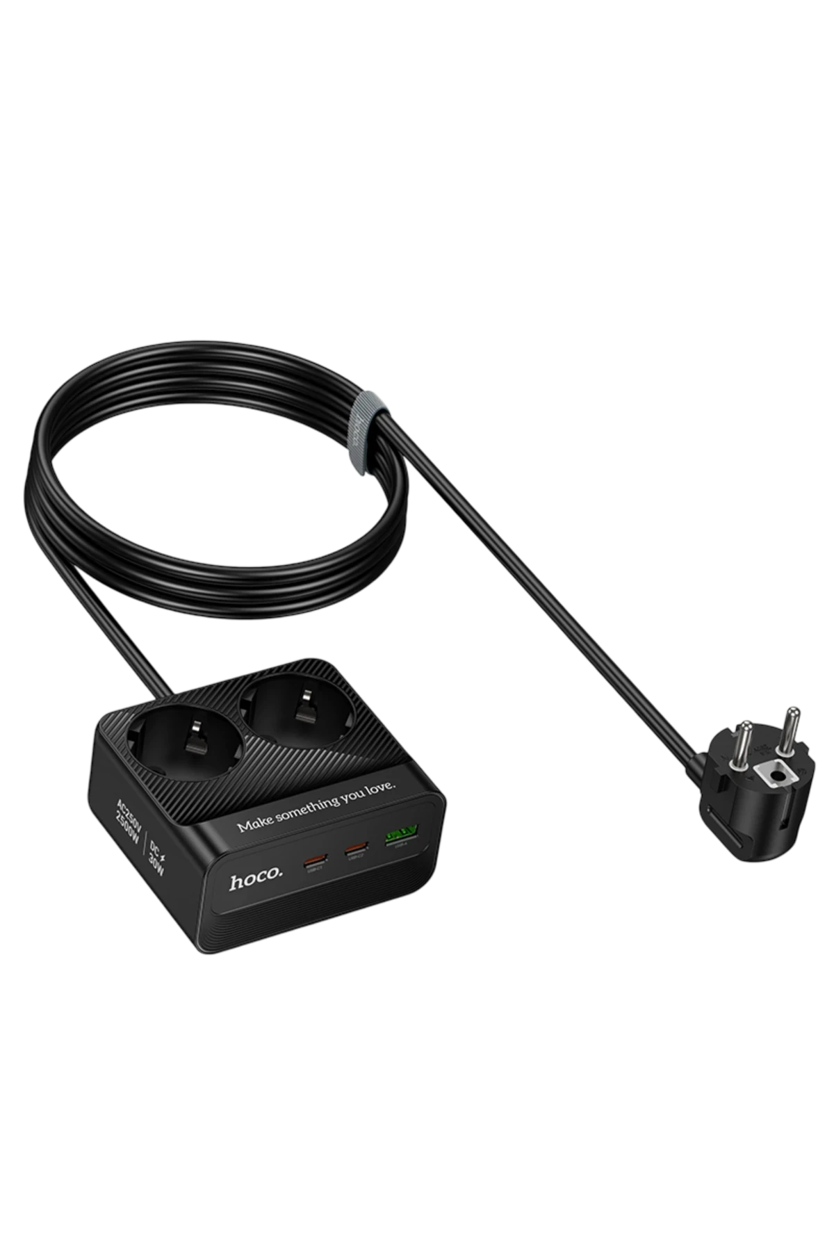 Hoco. AC27 Descanso 5in1 2M 2500W Priz Dönüştürücü