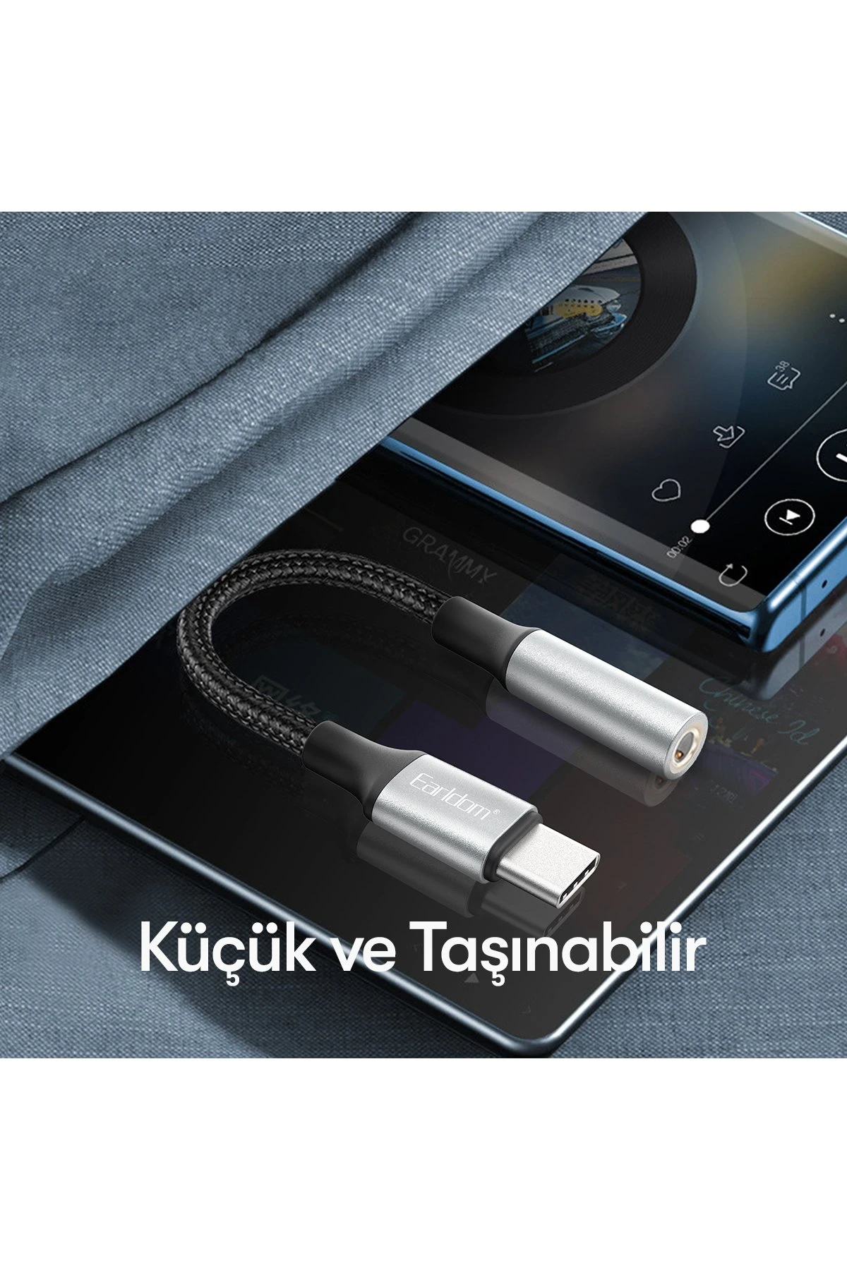 Earldom OT77 Tak Çalıştır Type-C to Aux Dönüştürücü