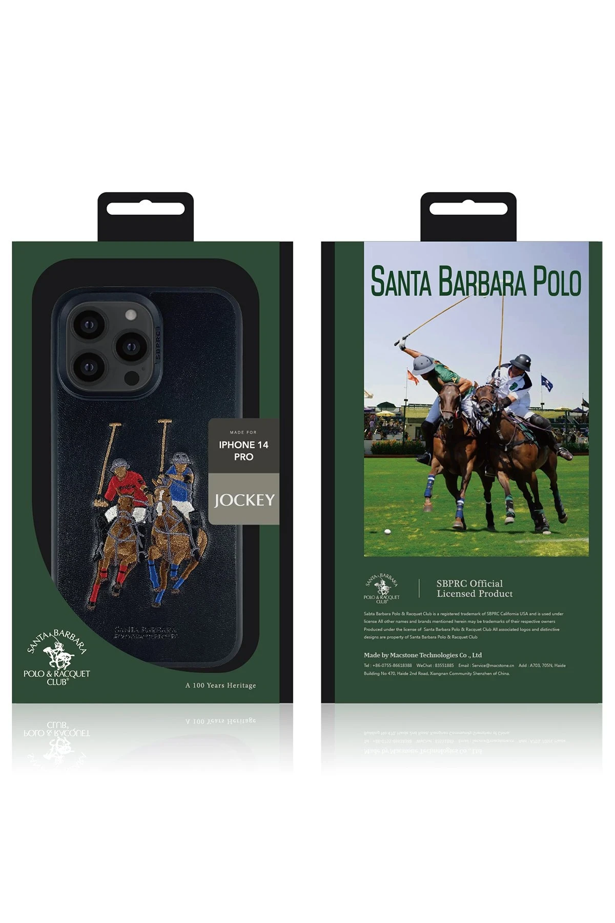 Santa Barbara Polo Racquet Club iPhone 14 Pro Jockey Deri Kapak