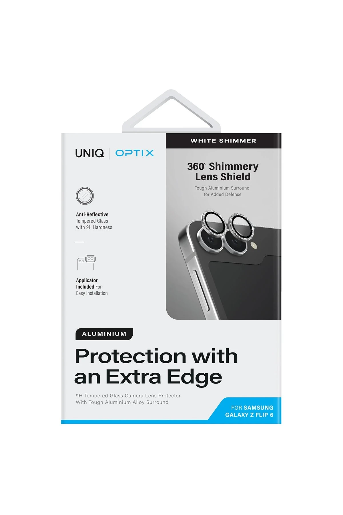 Uniq Samsung Galaxy Z Flip 6 Optix Simli Alüminyum Kamera Koruyucu