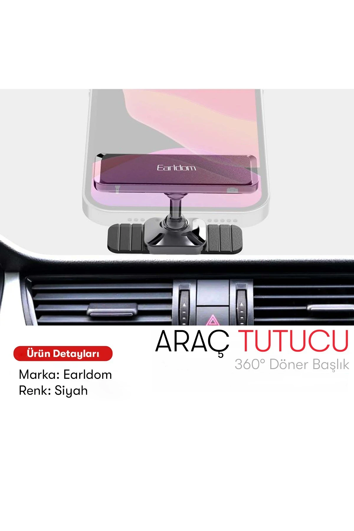 Earldom EH198 Ayarlanabilir Mıknatıslı Araç Tutucu