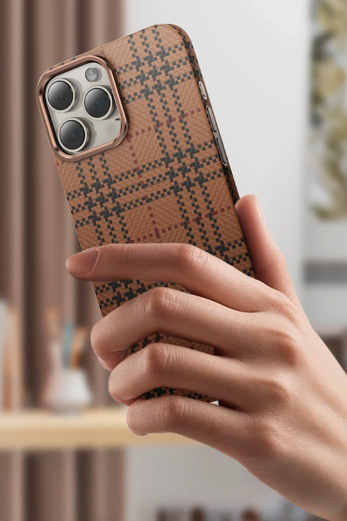 Keephone iPhone 16 Scots Kevlar Magsafe Kılıf