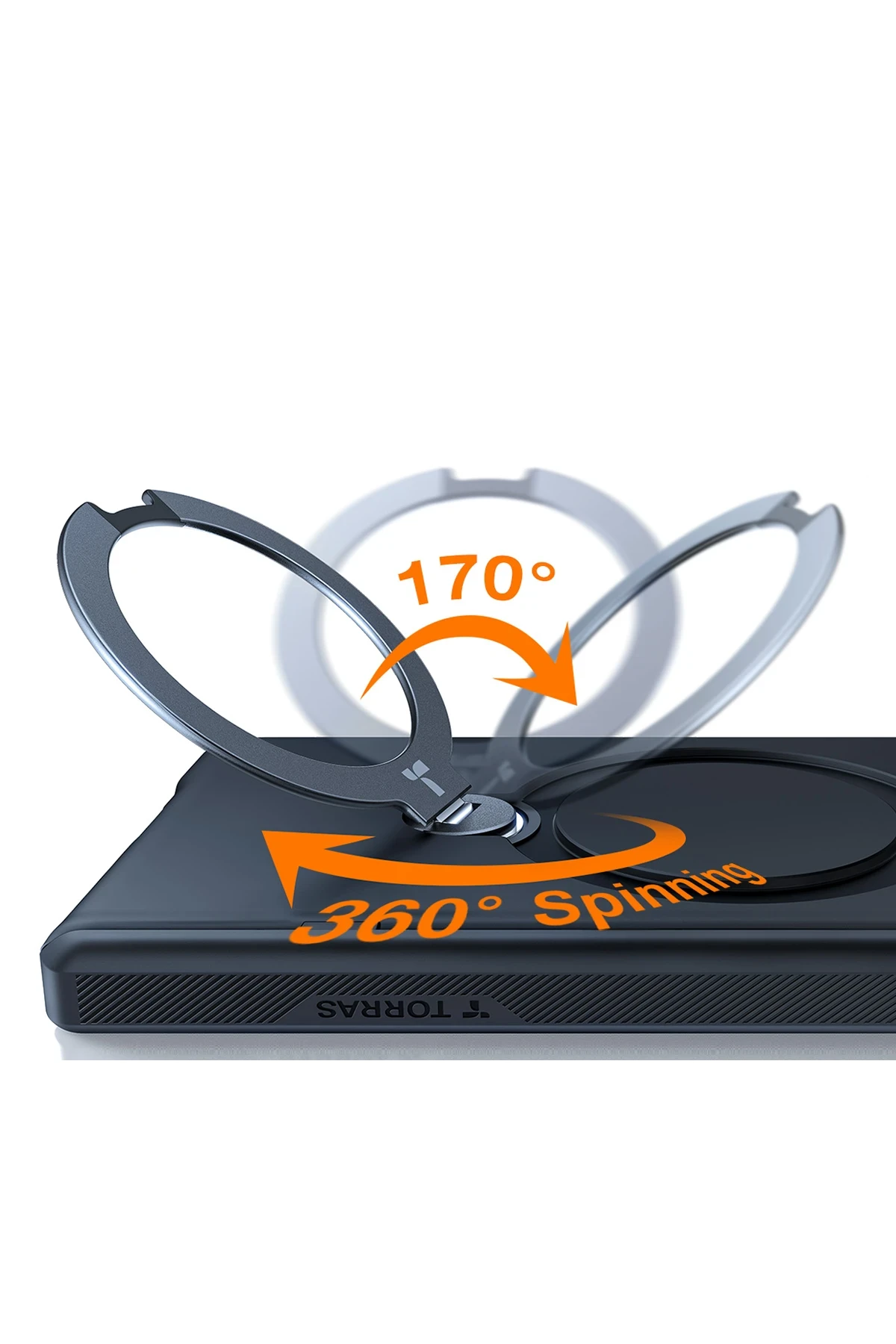 Torras Samsung Galaxy Z Fold 7 2 Adet Ekran Koruyuculu O Stand Spin Serisi Magsafe Kılıf