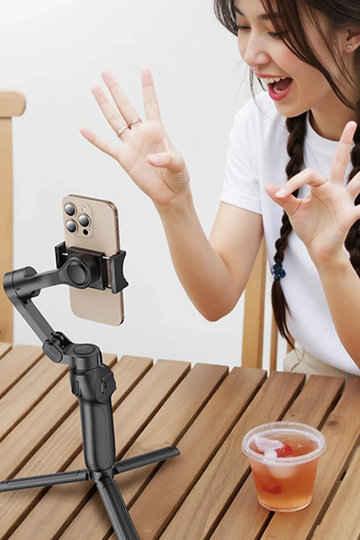 Yesido SF27 360 Derece Ayarlanabilir Tripodlu BT Selfie Gimbal