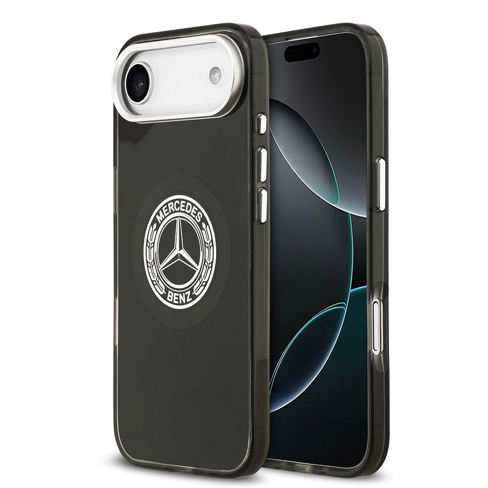 Apple iPhone 17 Air Kılıf Mercedes Benz Orjinal Lisanslı M-safe Şarj Özellikli Çift Katmanlı PC Nostaljik Yıldız Dizayn Kapak