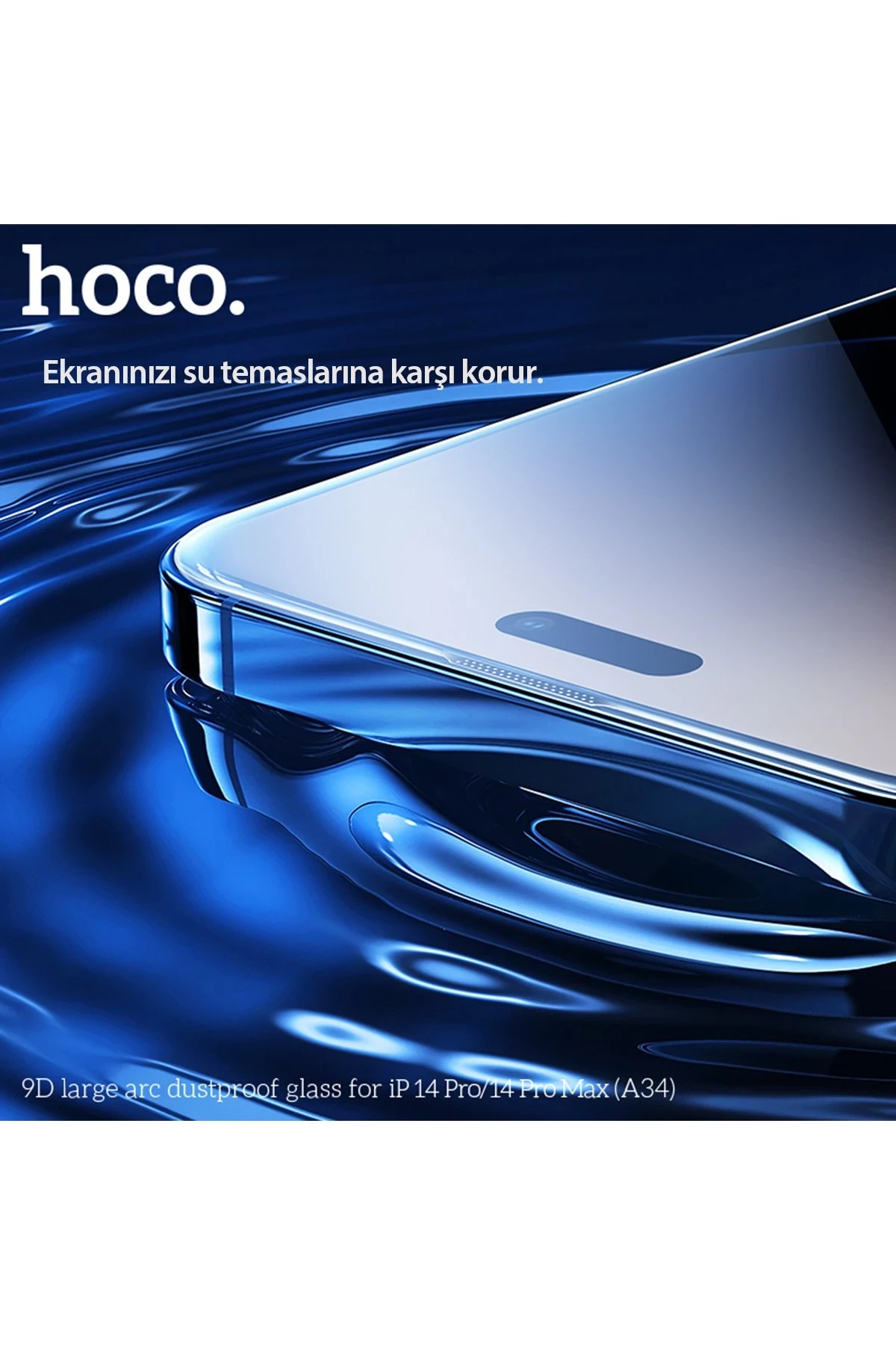 Hoco. iPhone 14 Pro Max 9D Dustproof Cam Ekran Koruyucu