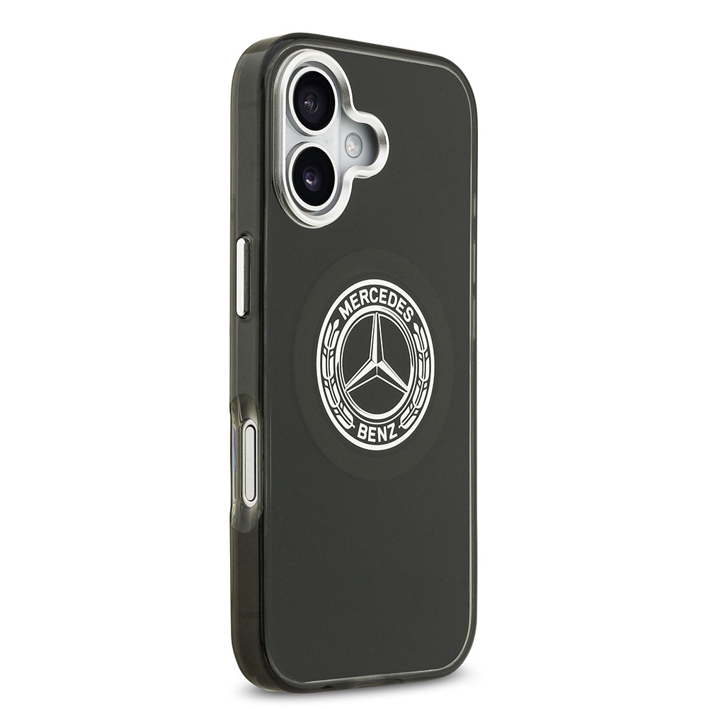 Apple iPhone 17 Kılıf Mercedes Benz Orjinal Lisanslı M-safe Şarj Özellikli Çift Katmanlı PC Nostaljik Yıldız Dizayn Kapak