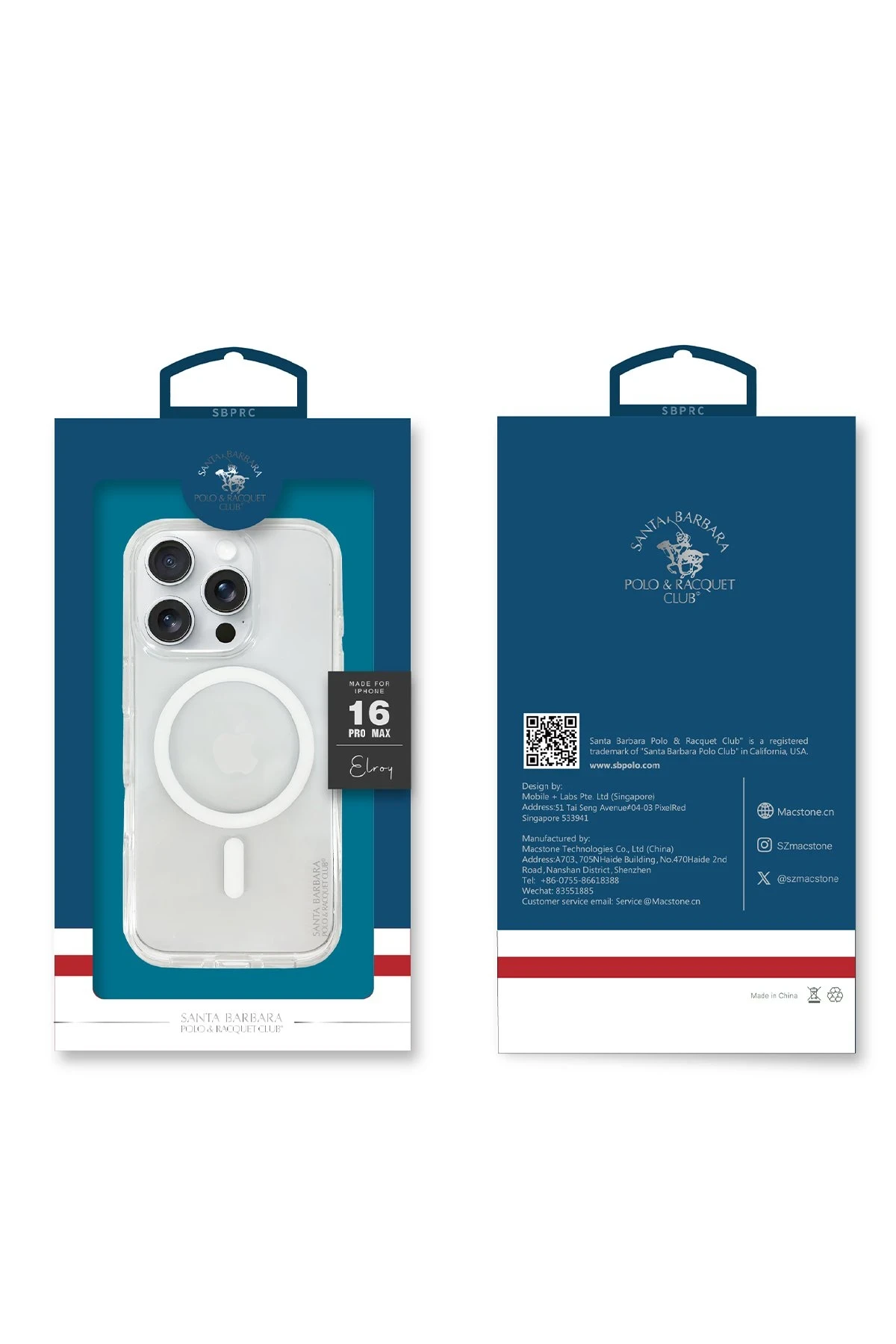 Santa Barbara Polo Racquet Club iPhone 16 Pro Max Elroy Magsafe Kapak