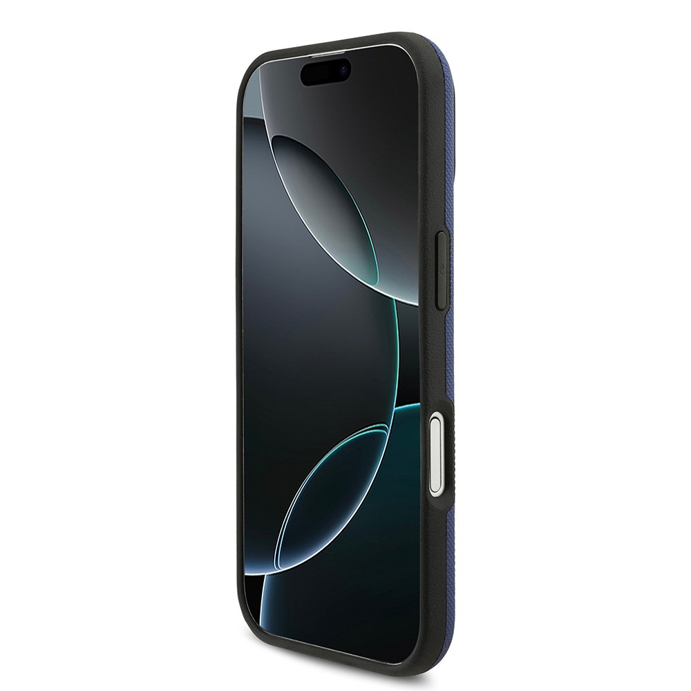 Apple iPhone 17 Kılıf BMW Orjinal Lisanslı M-safe Şarj Özellikli Metal Logolu Delikli M Dizayn Deri Kapak