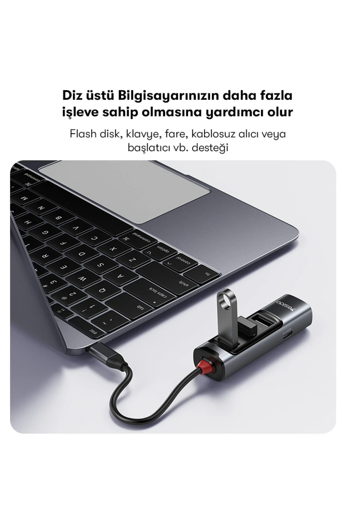 Yesido HB22 5in1 4K Hub Dönüştürücü