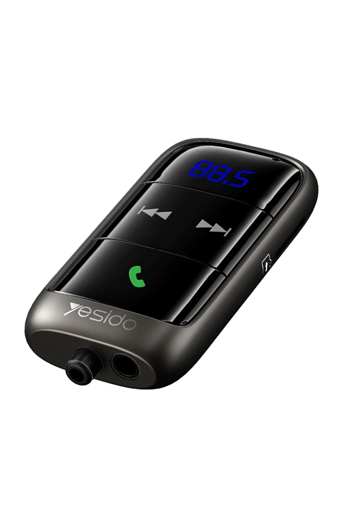 Yesido YAU32 Esnek Usb Kablo Çıkışlı BT 5.0 FM Transmitter