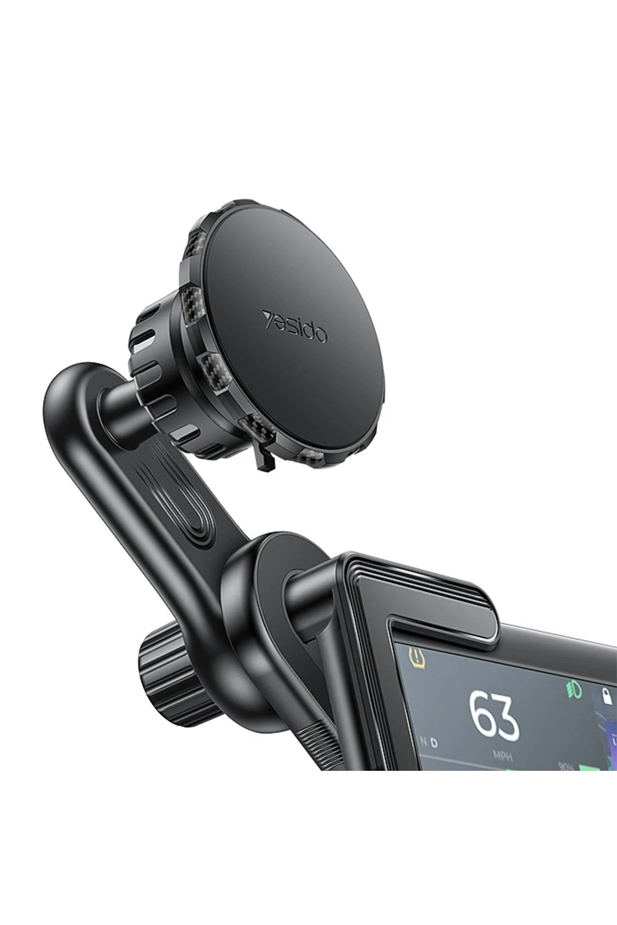 Yesido C212 360 Derece Ayarlanabilir Araç CarPlay Ekranına Sabitlenen Magsafe Araç Telefon Tutucu