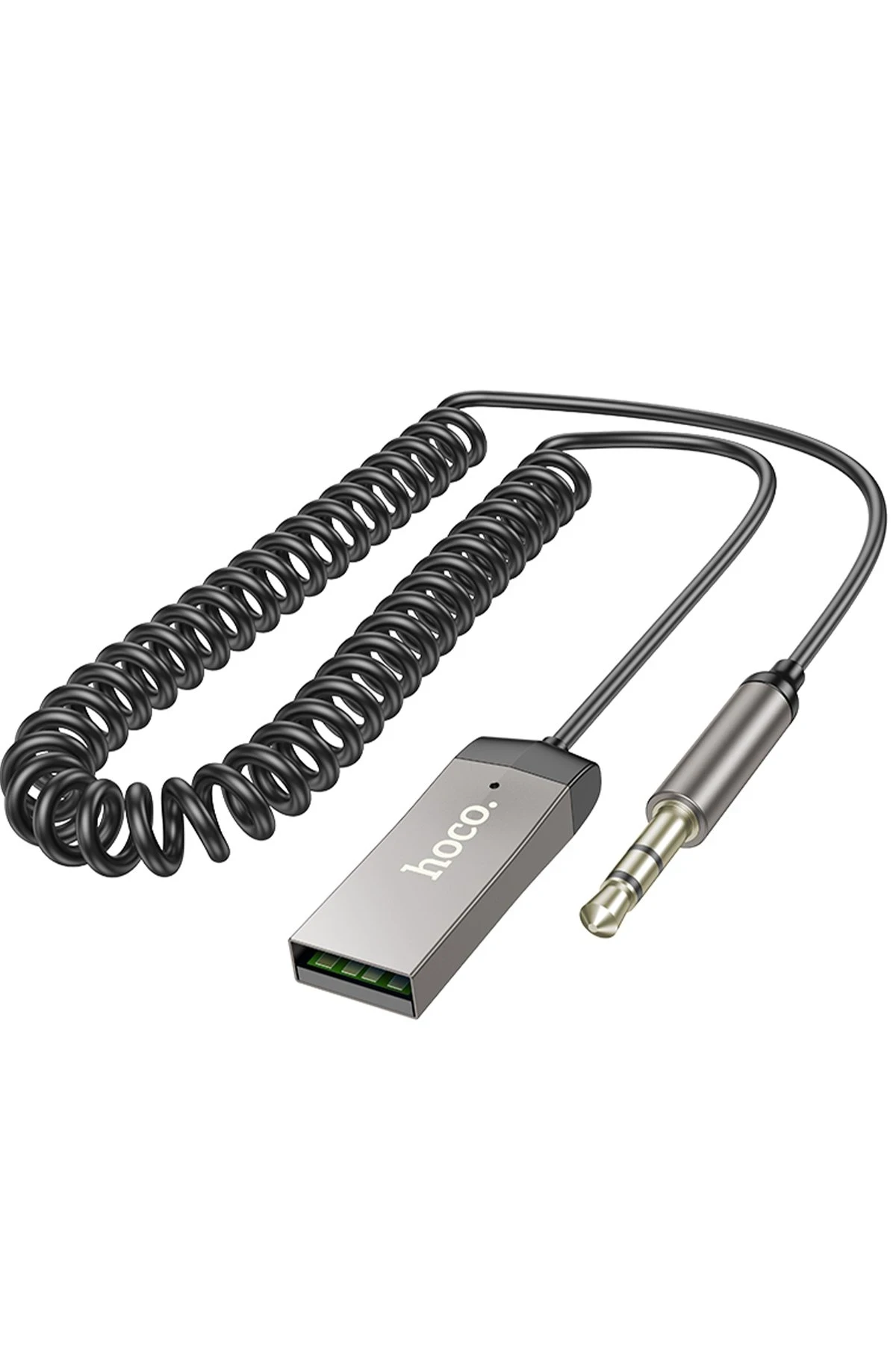 Hoco. E78 Tak Çalıştır BT Alıcılı 3.5mm Esnek Aux Kablo
