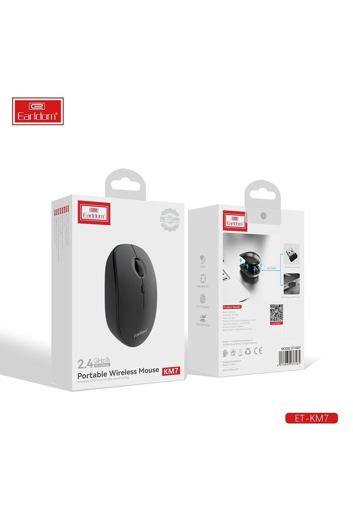 Earldom KM7 Sessiz Kablosuz Ofis Mouse