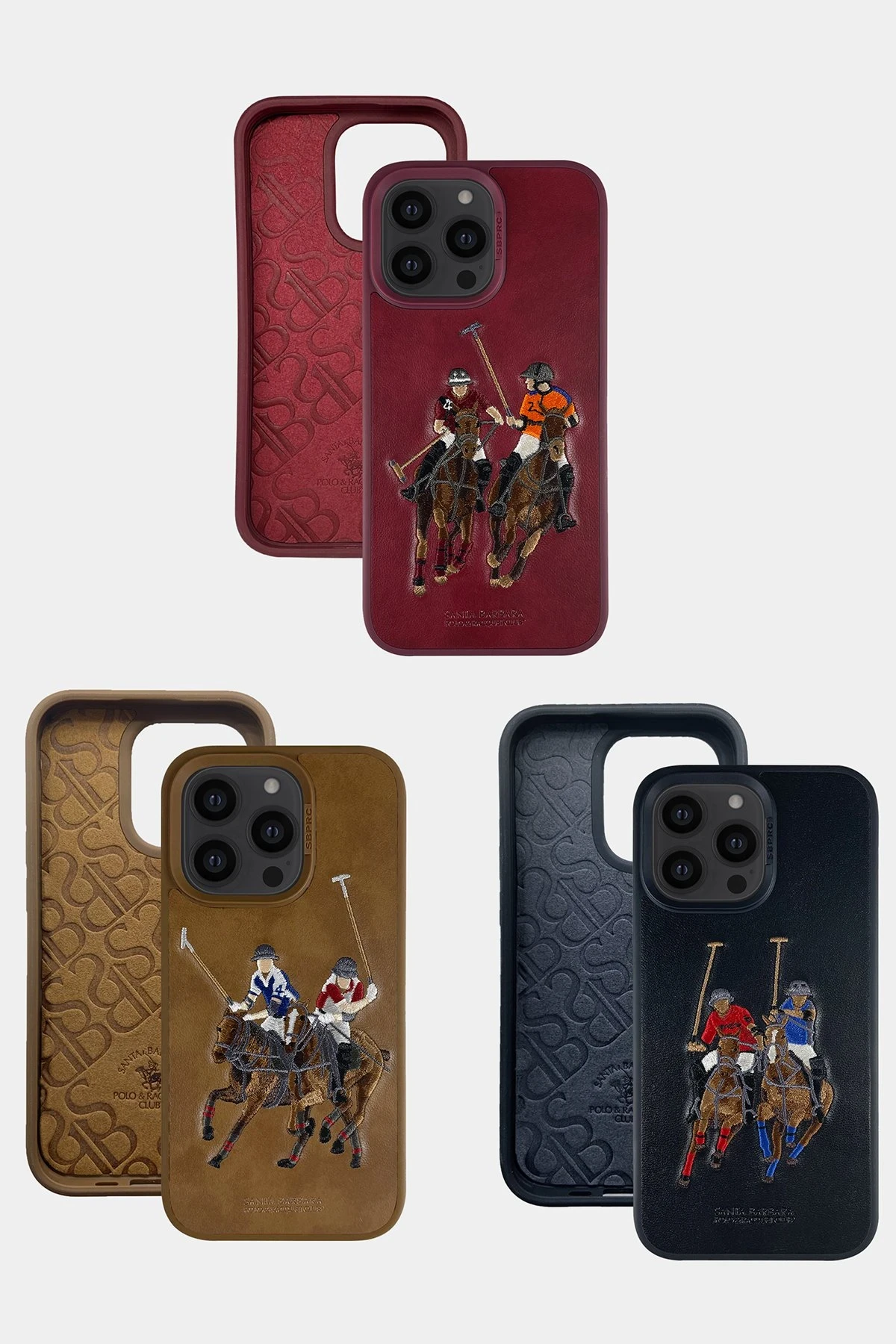 Santa Barbara Polo Racquet Club iPhone 13 Pro Max Jockey Deri Kapak