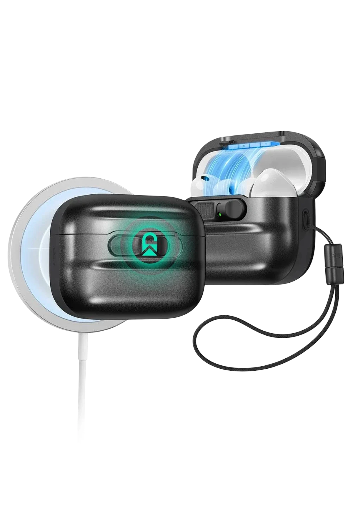 ESR Apple Airpods Pro 3 (3.Nesil) Pulse FlickLock Magsafe Şarj Destekli Kilitli Kılıf