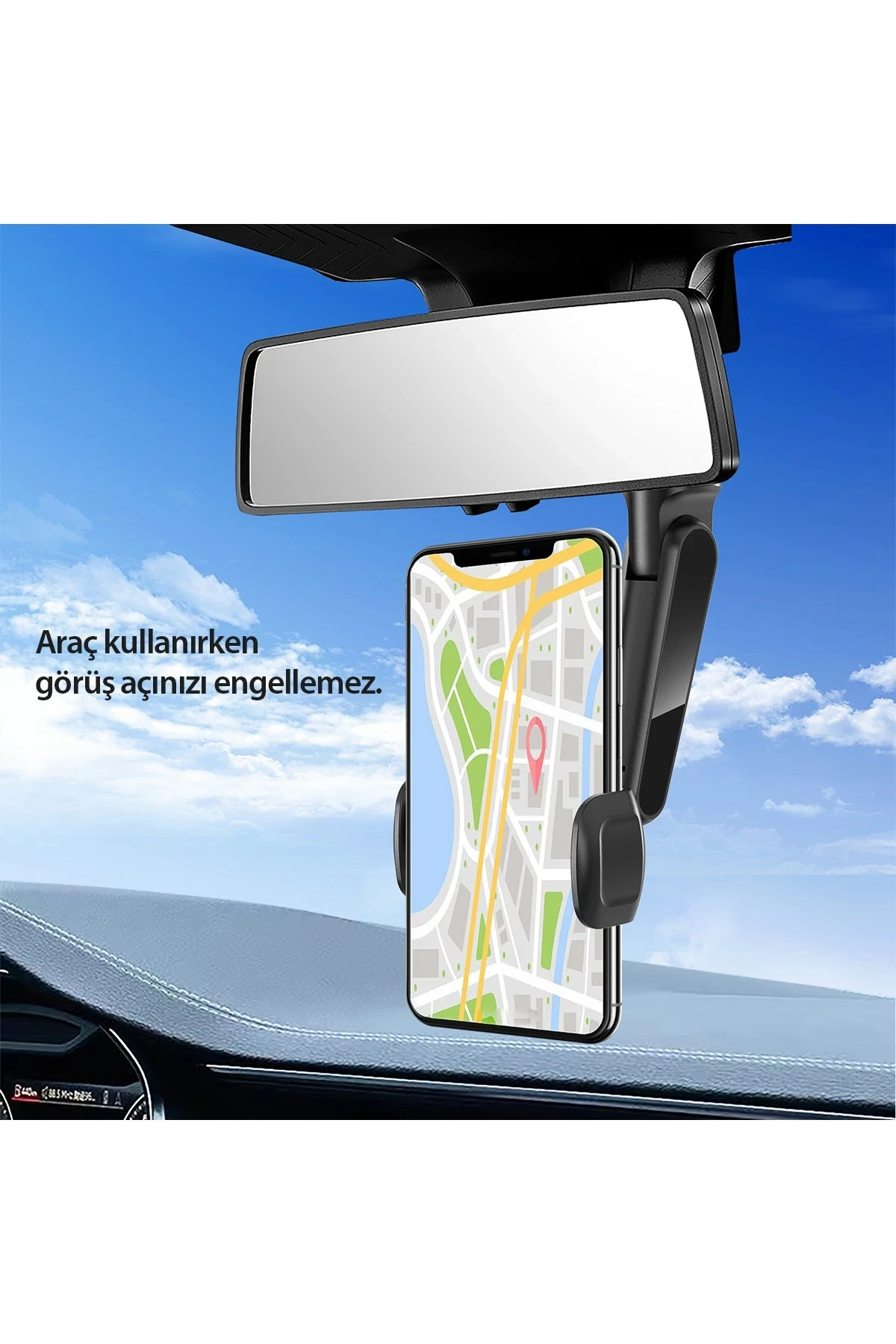 Earldom EH178 Ayarlanabilir Klipsli Telefon Tutucu