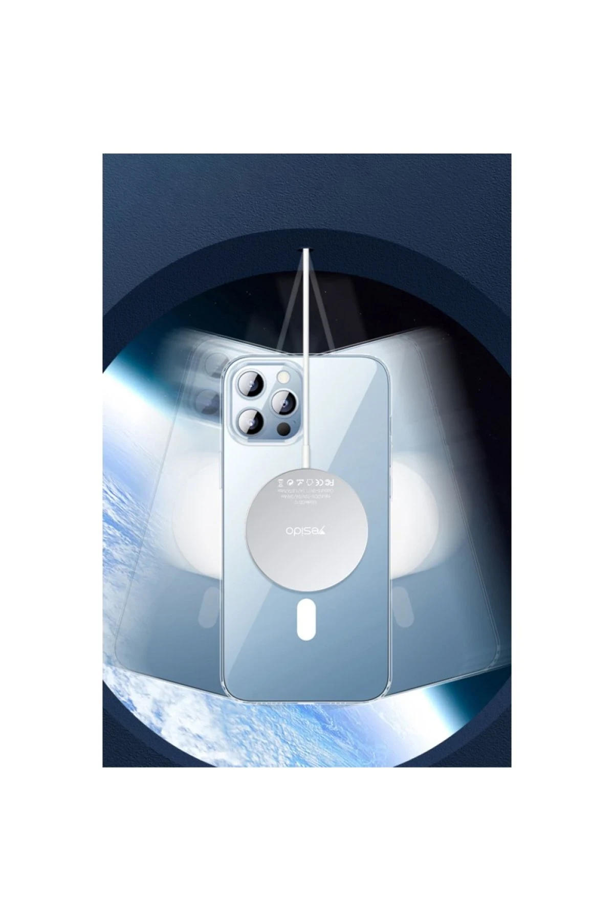 Yesido iPhone 11 PC03 Ace Şeffaf Magsafe Kapak