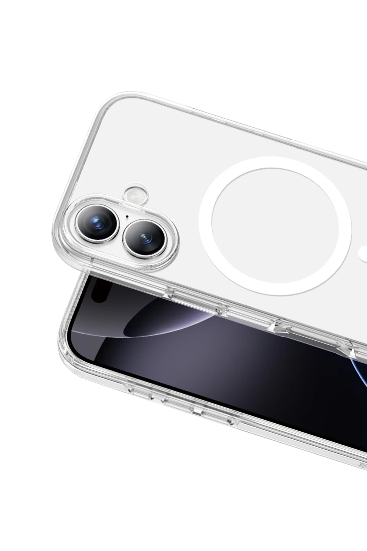 Keephone Apple iPhone 17 Non Yellow Şeffaf Magsafe Kılıf