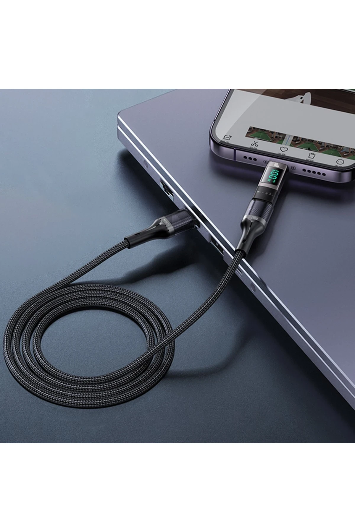 Yesido GS24 Type-C to Type-C 100W Dijital Ekranlı Dönüştürücü
