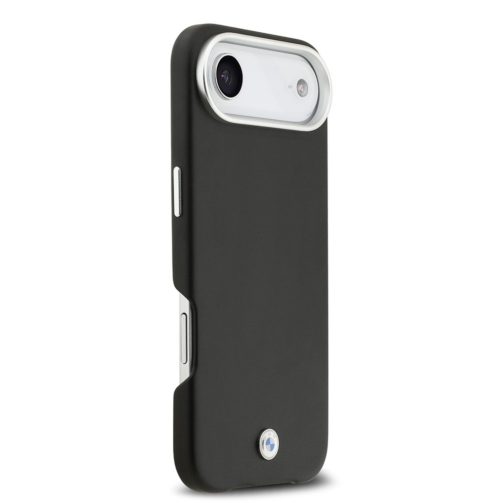 Apple iPhone 17 Air Kılıf BMW Orjinal Lisanslı M-safe Şarj Özellikli Metal Logolu Tam Kaplama Deri Kapak