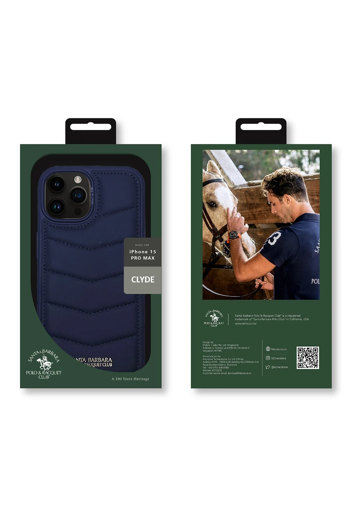 Santa Barbara Polo Racquet Club iPhone 15 Pro Clyde Stand Kapak