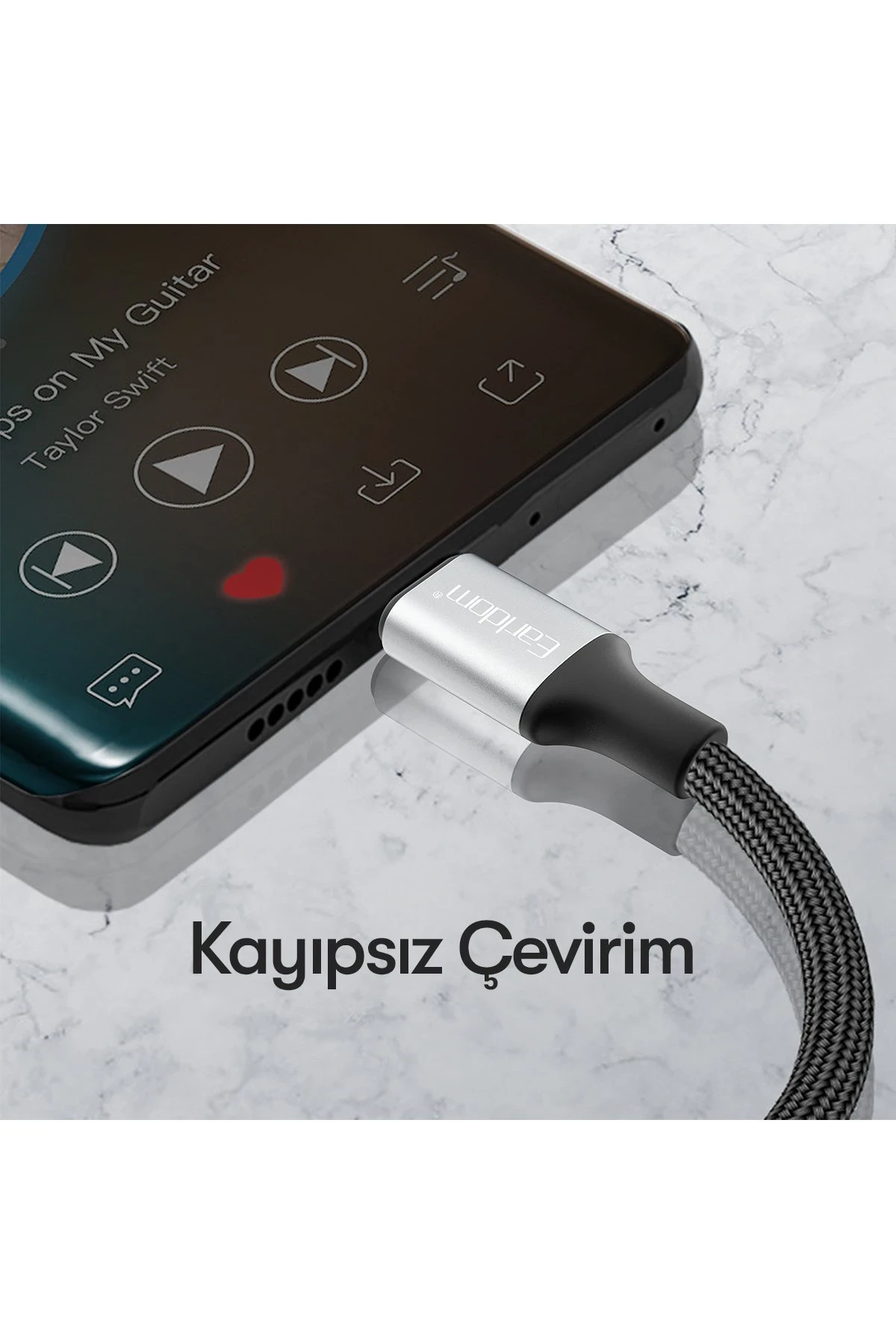 Earldom OT77 Tak Çalıştır Type-C to Aux Dönüştürücü
