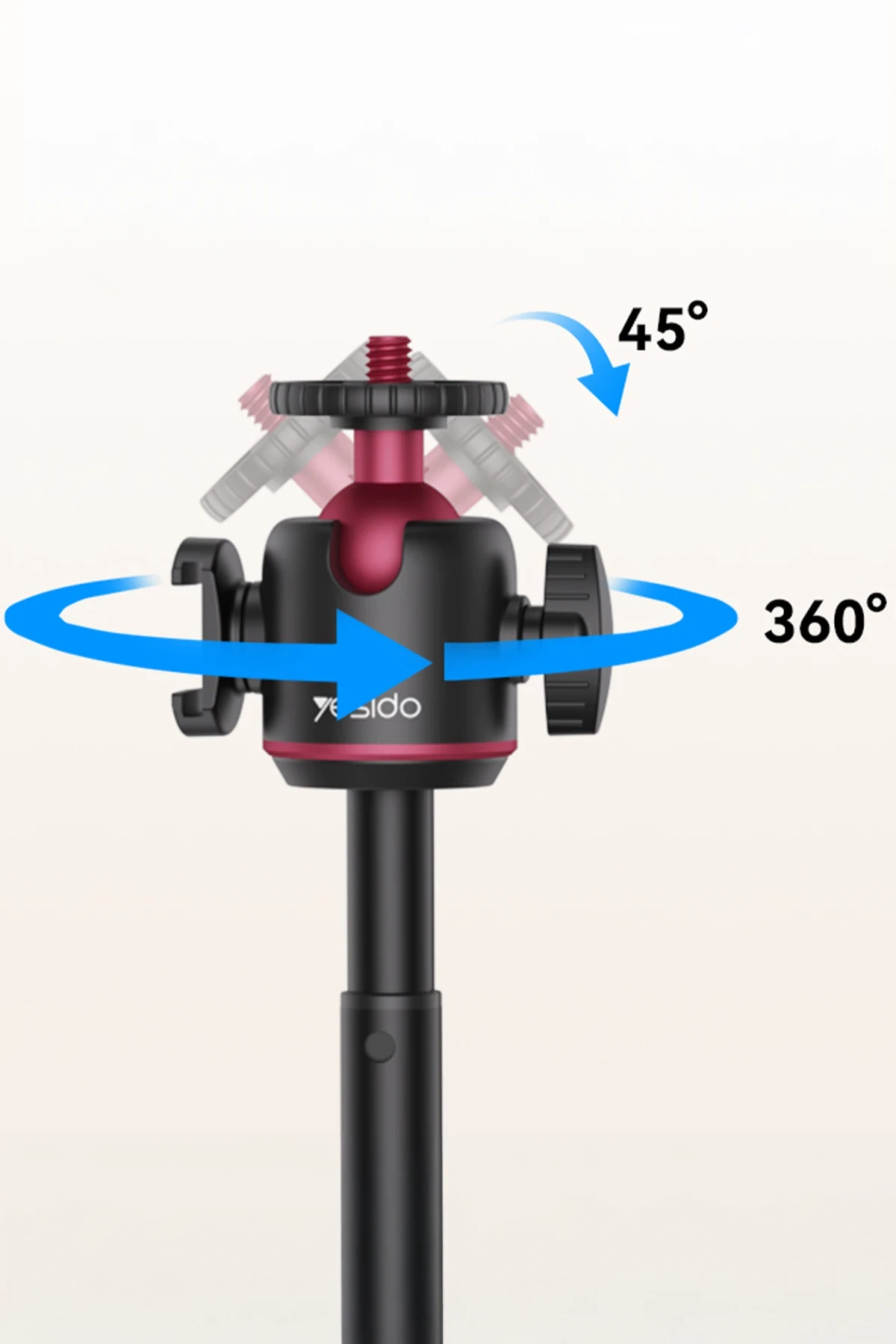 Yesido SF26 65cm 360 Derece Ayarlanabilir Canlı Yayın Tripod Telefon Tutucu